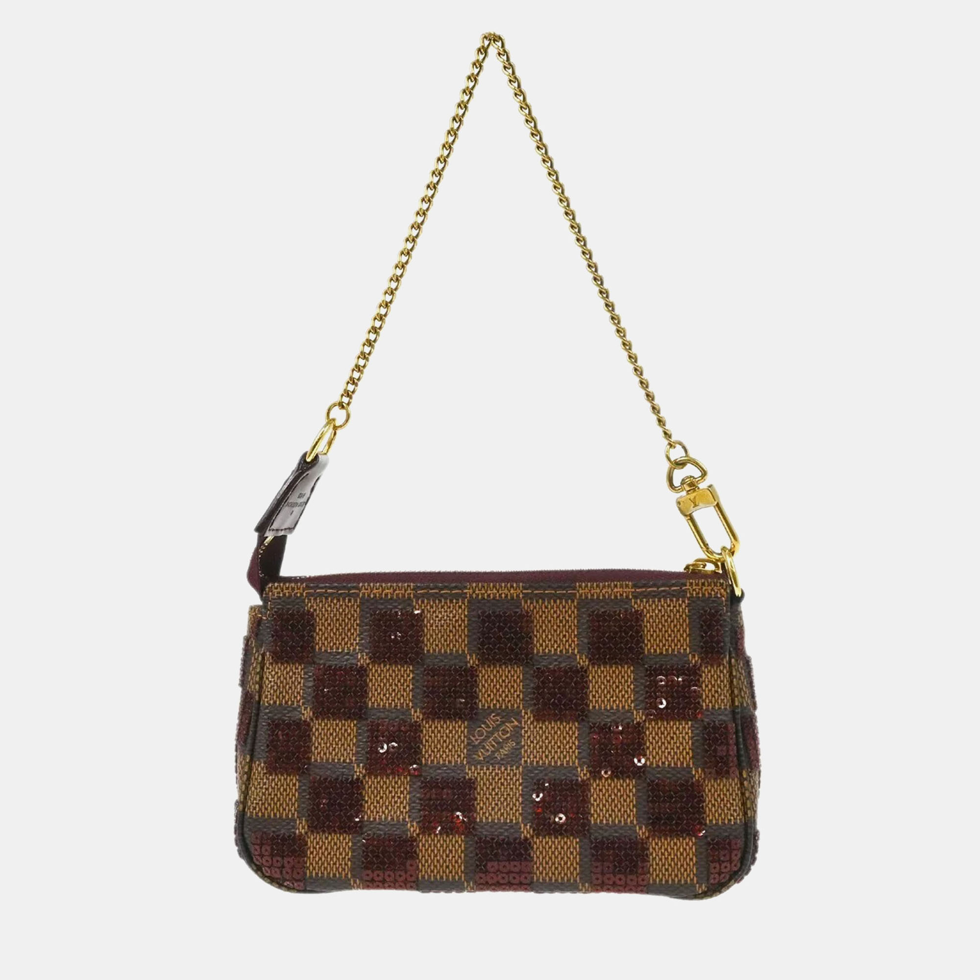 

Louis Vuitton Damier Ebene Mini Pochette Accessoires Handbag, Brown