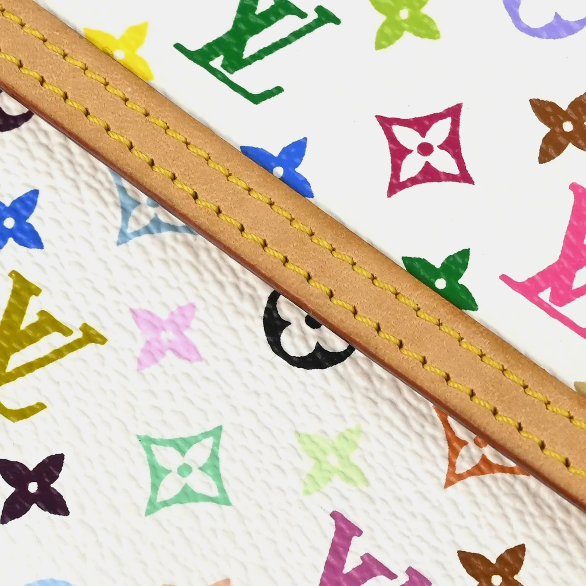 Louis Vuitton White Monogram Multicolor Canvas Porte Tresor International Wallet 