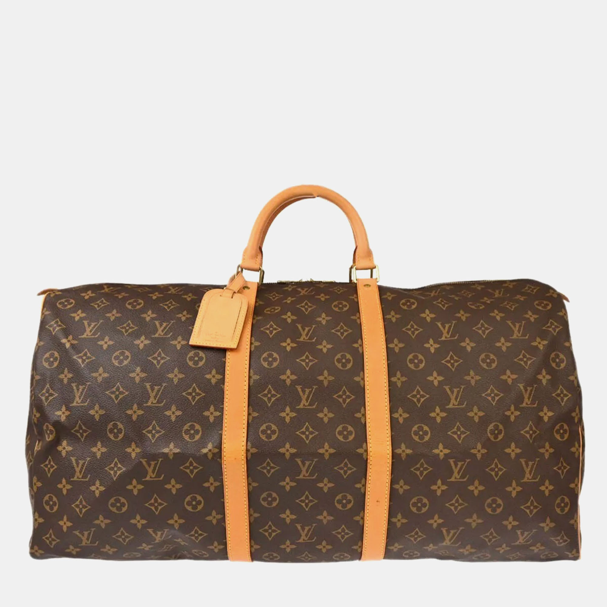 

Louis Vuitton Brown Monogram Canvas Keepall 60 Duffle Bag