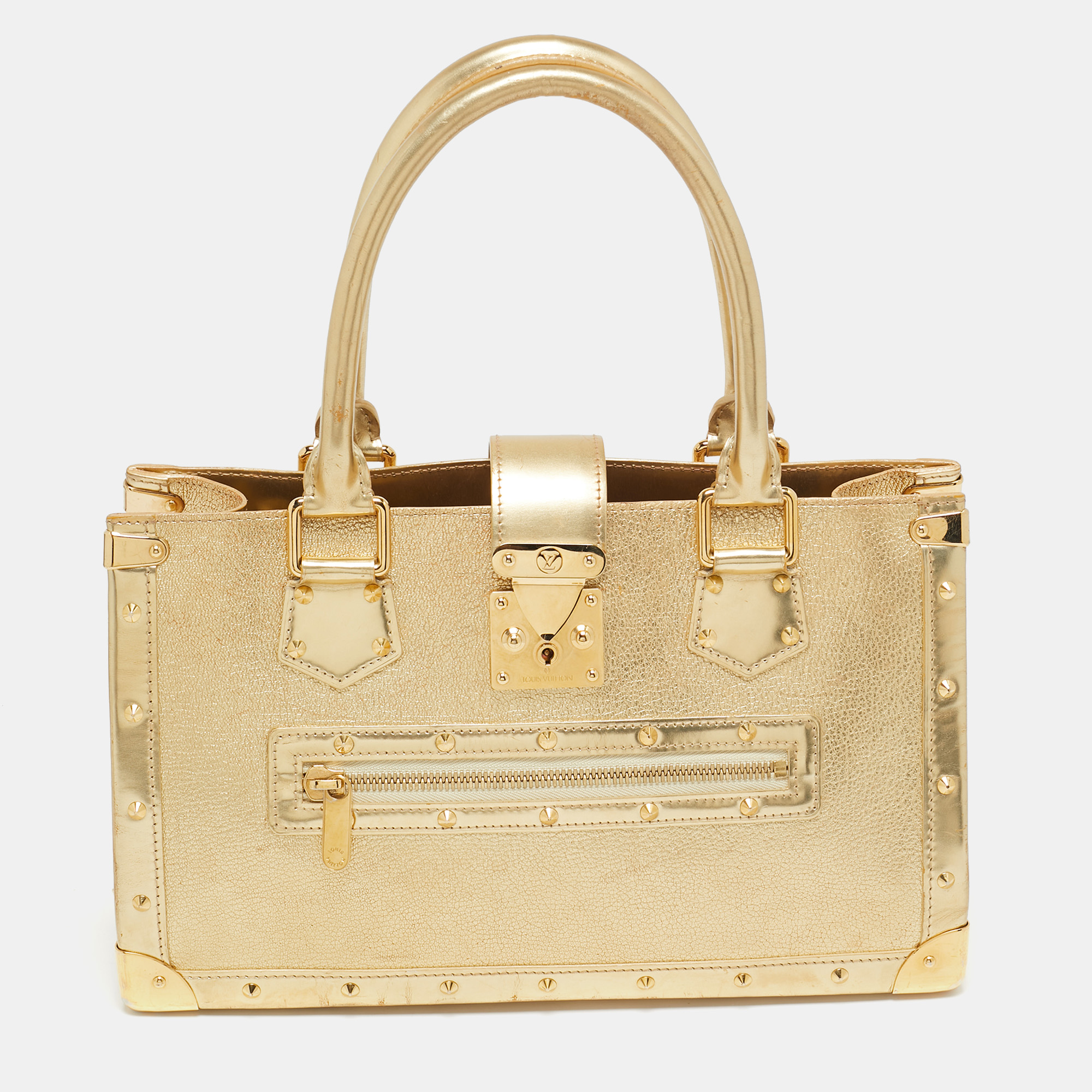 

Louis Vuitton Gold Suhali Leather Le Fabuleux Bag