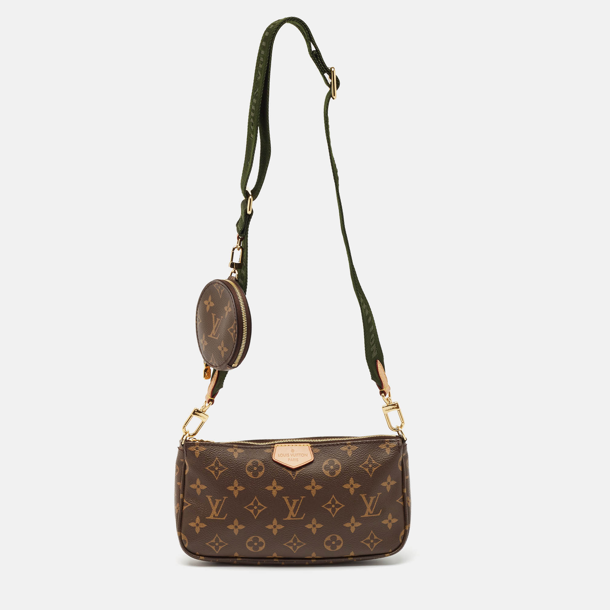 

Louis Vuitton Monogram Canvas Multi Pochette Accessories Bag, Green