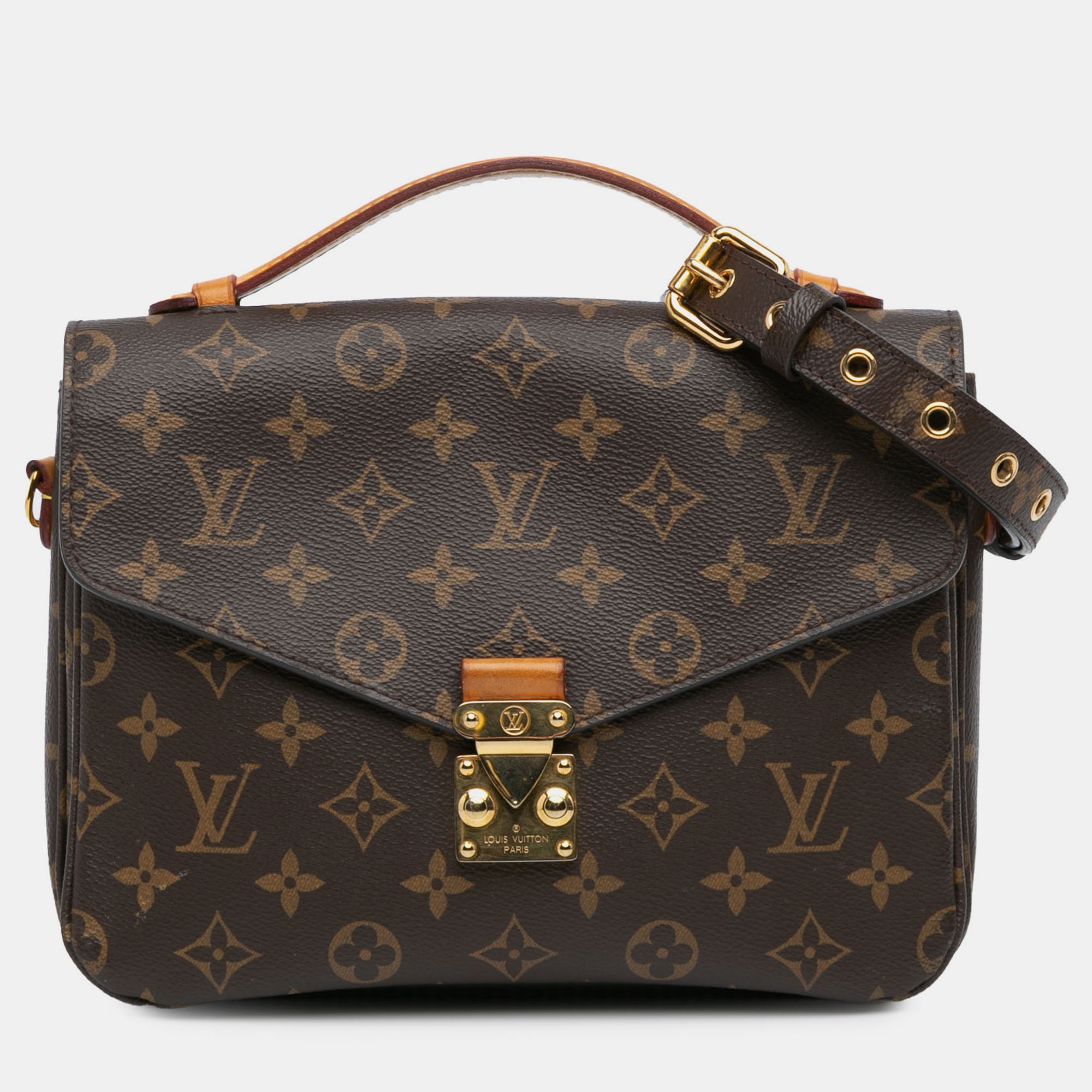 

Louis Vuitton Brown Monogram Pochette Metis