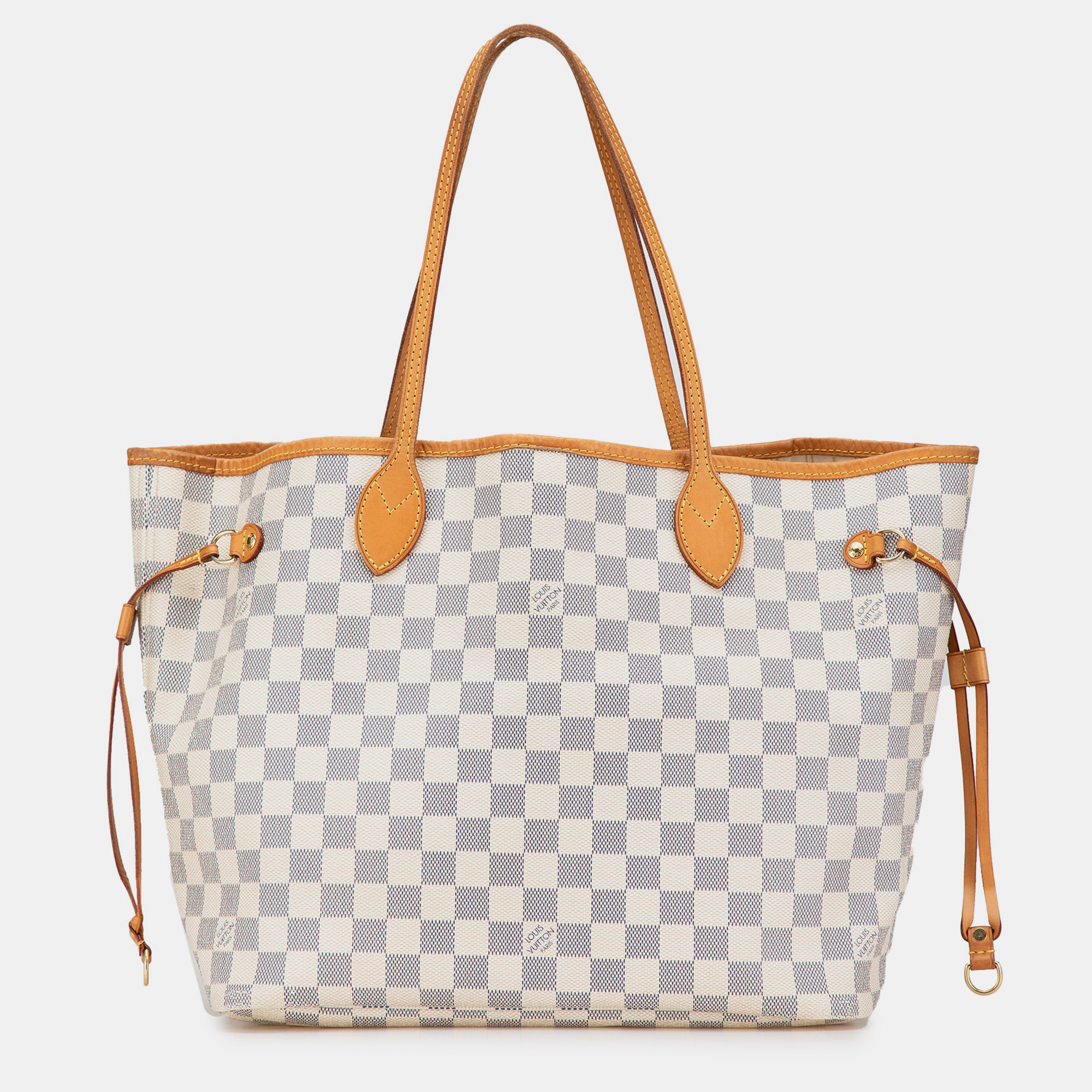 

Louis Vuitton Grey White Damier Azur Neverfull MM