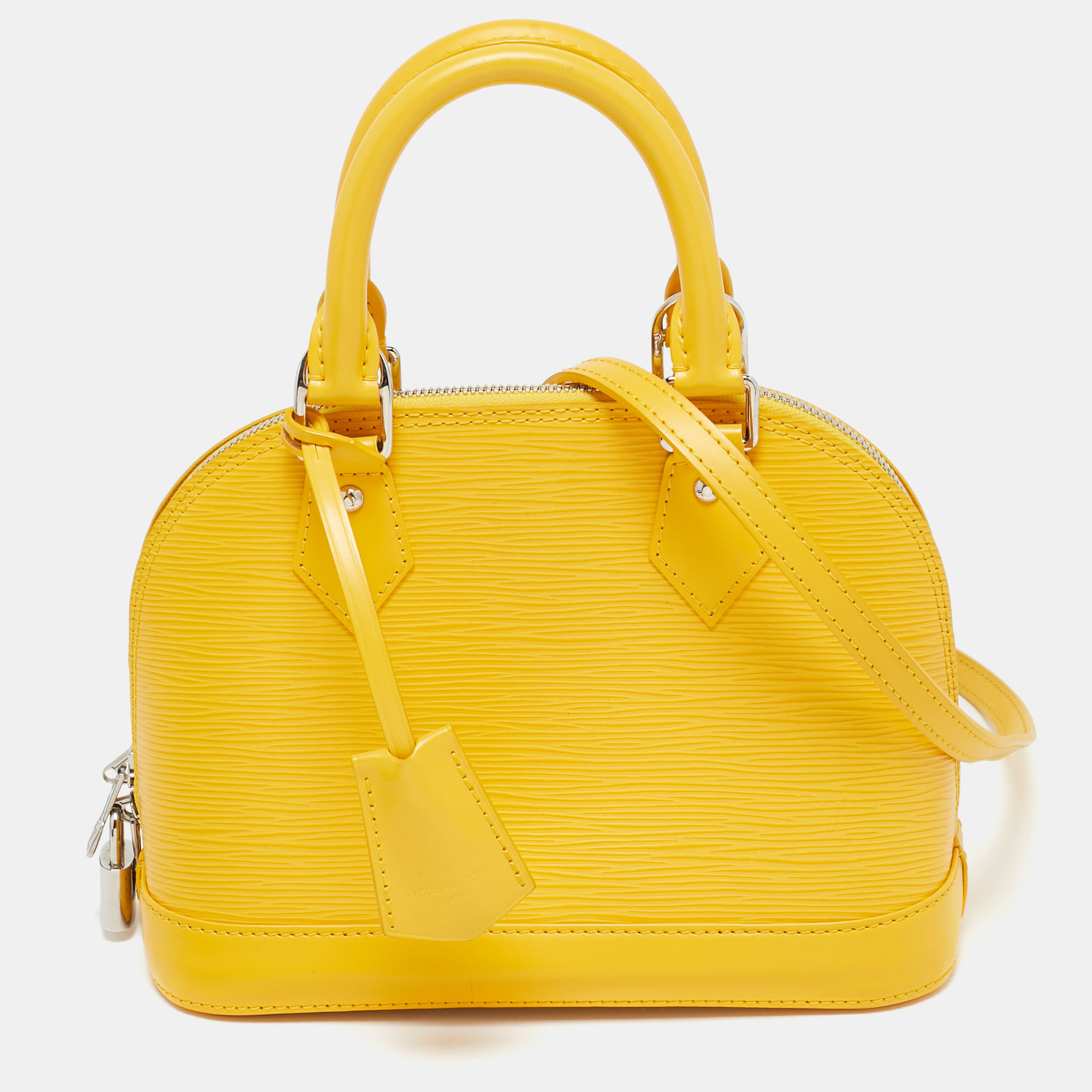 

Louis Vuitton Mimosa Epi Leather Alma BB Bag, Yellow