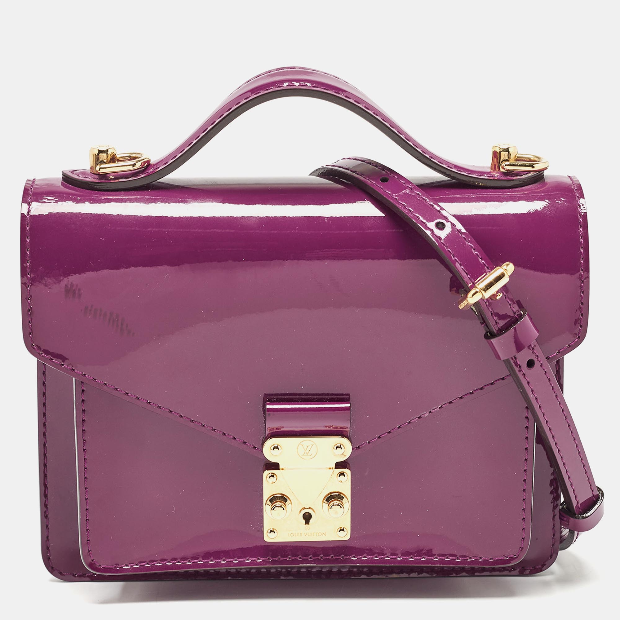 

Louis Vuitton Amethyst Vernis Monceau BB Bag, Purple