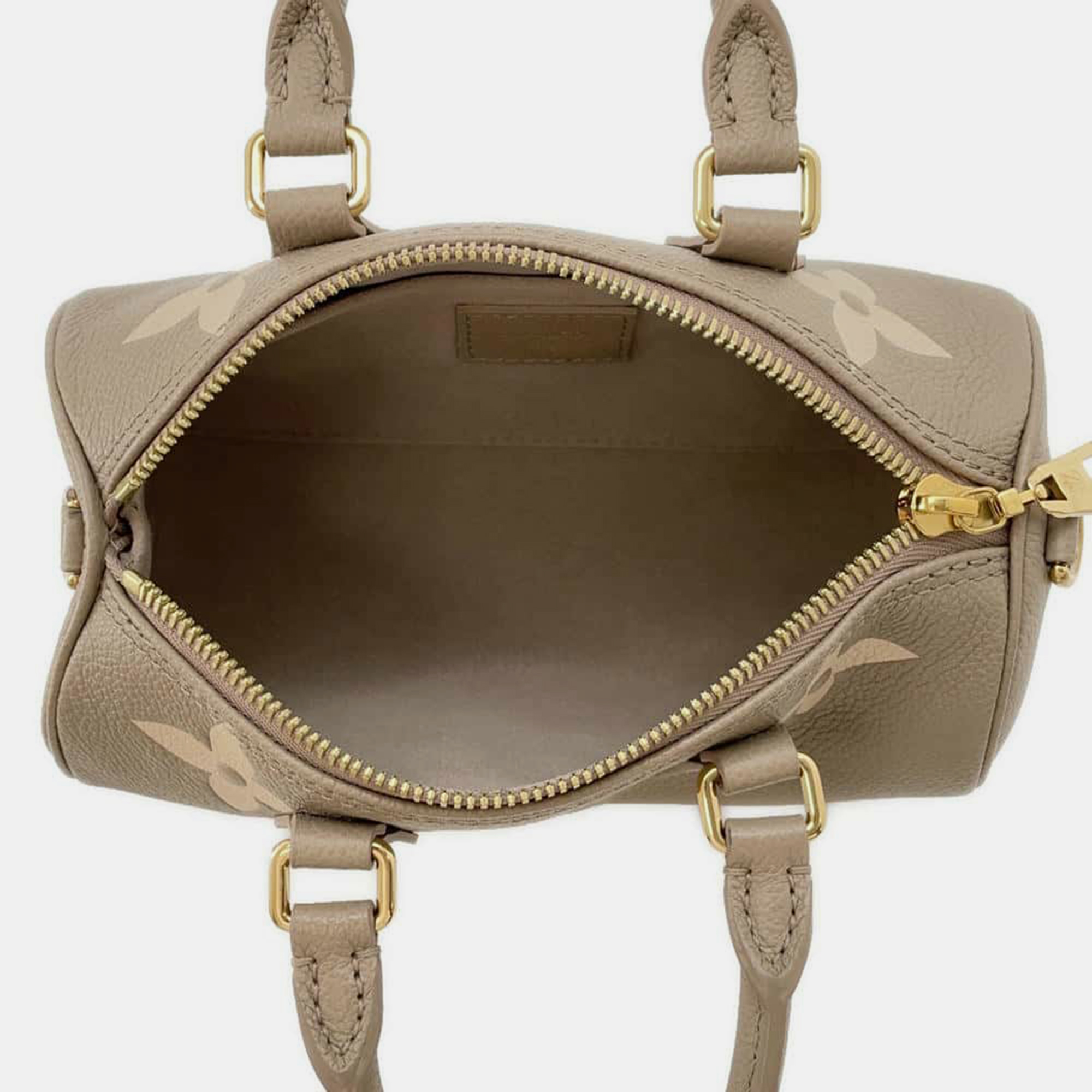 Louis Vuitton Papillon Bb Tourterelle Claim Bicolor Monogram Empreinte Leather 