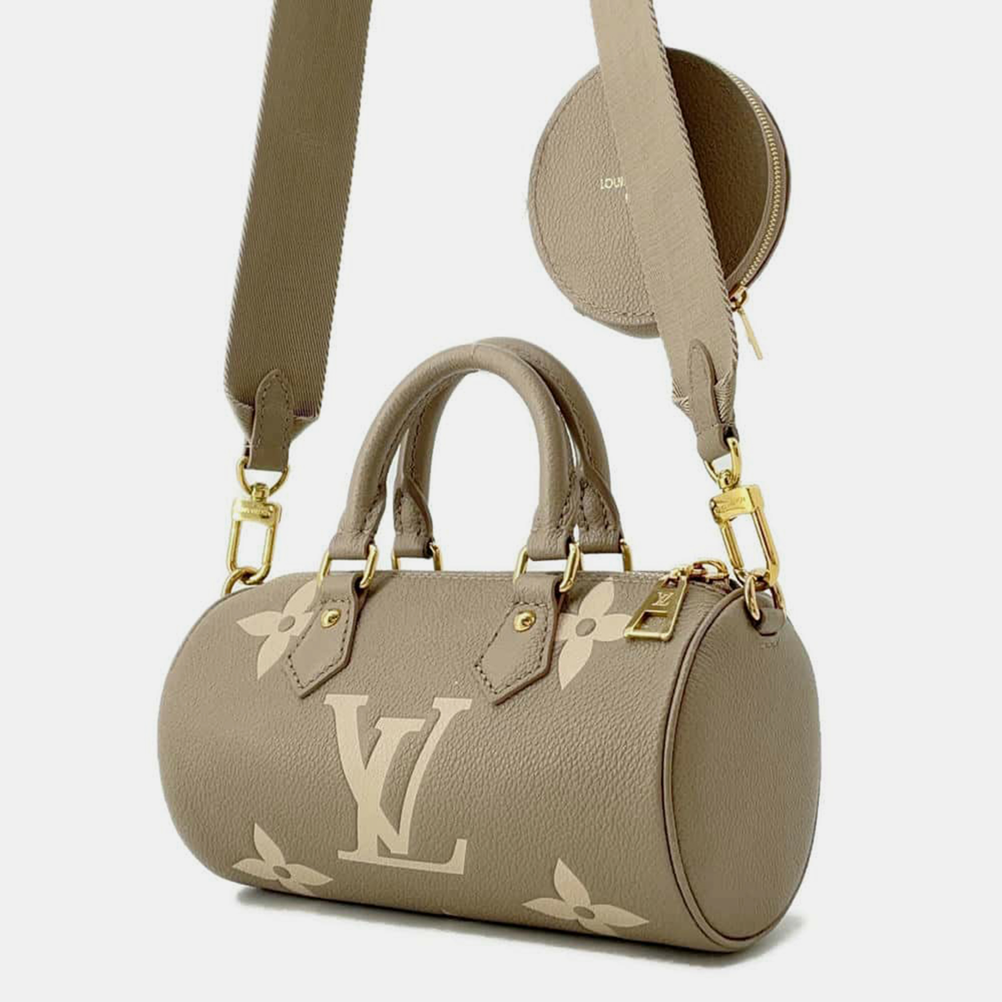 Louis Vuitton Papillon Bb Tourterelle Claim Bicolor Monogram Empreinte Leather 