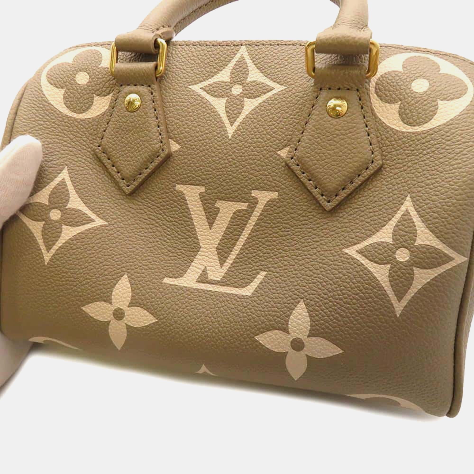 Louis Vuitton Monogram Empreinte Leather Speedy Bandouliere 20 Bag 