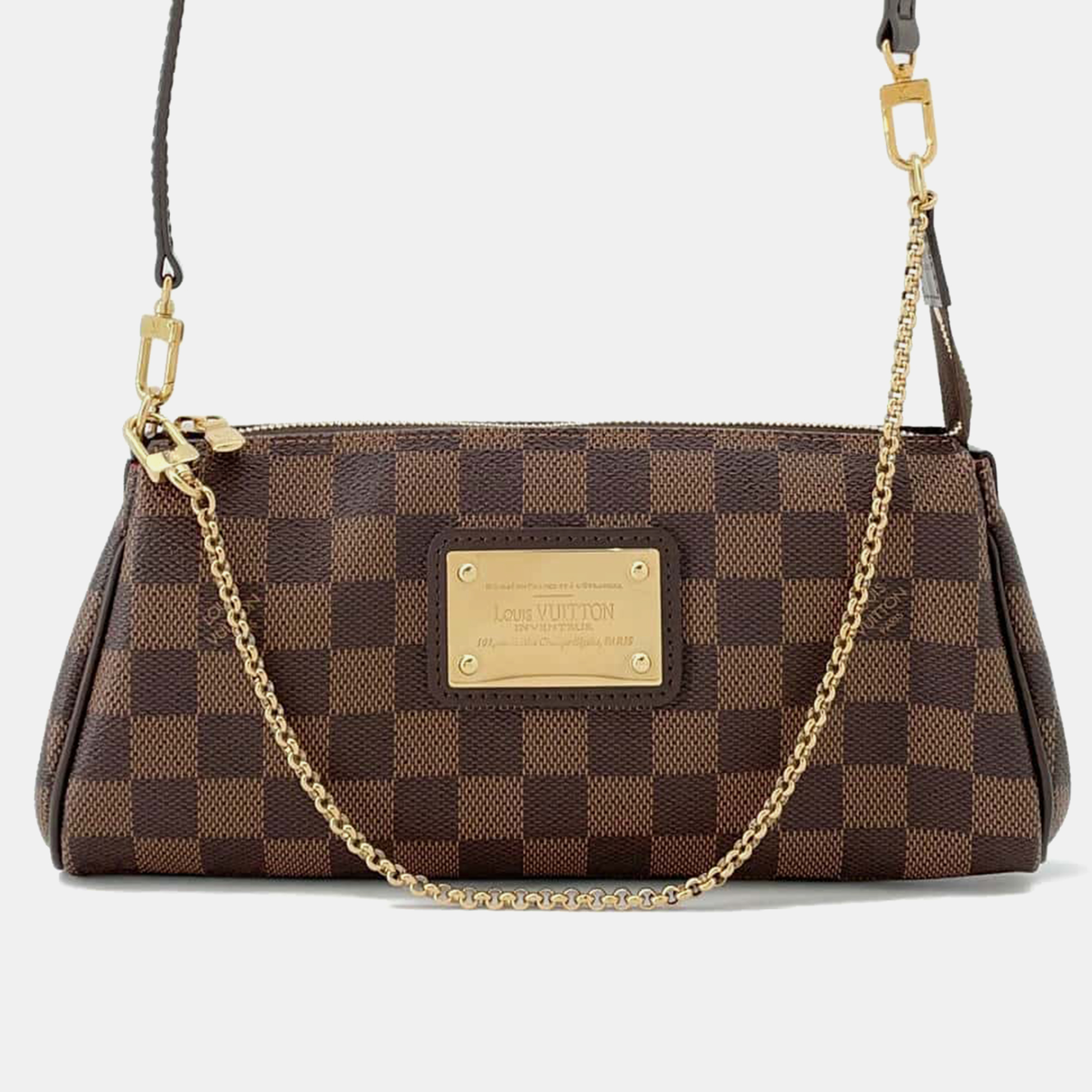 

Louis Vuitton Eva Red Damier Ebene Canvas, Brown