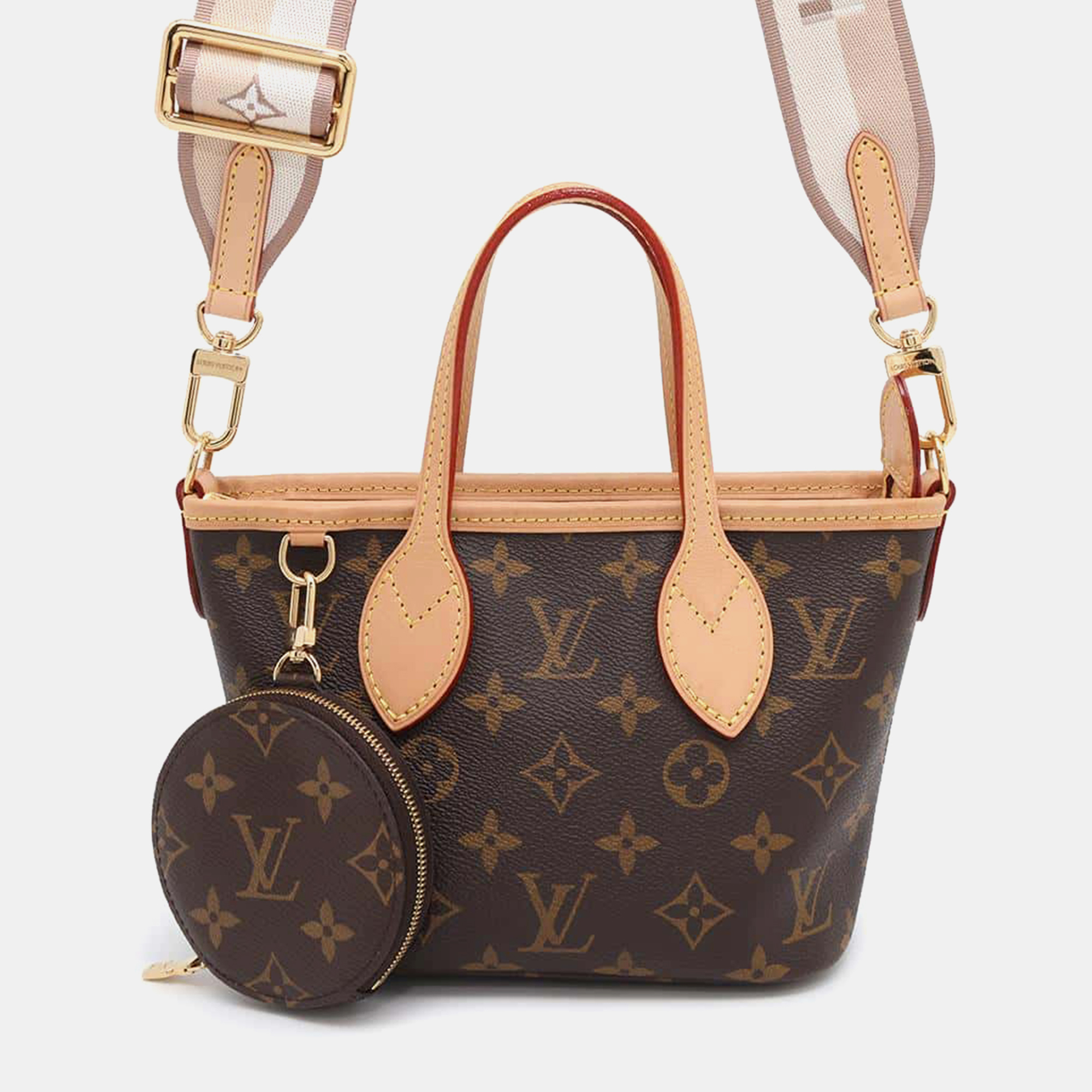 

Louis Vuitton Neverfull Beige Monogram Size Bb Bag, Brown