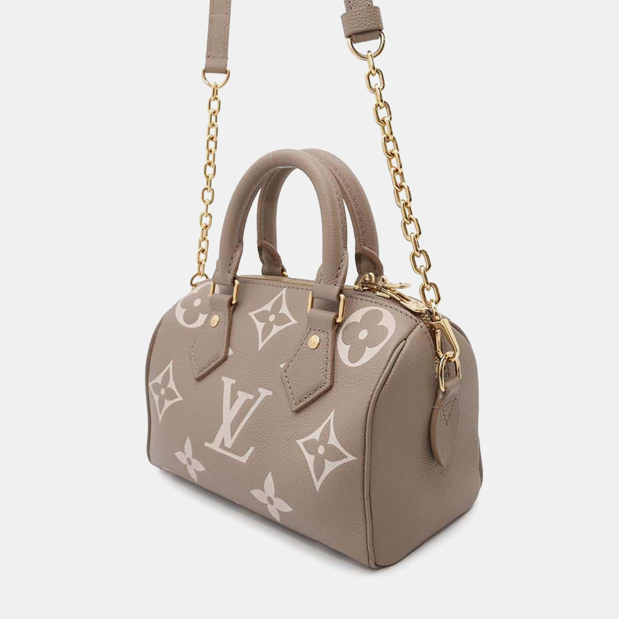 Louis Vuitton Bicolour Monogram Empreinte Leather Speedy Bandouliere 20 Bag 