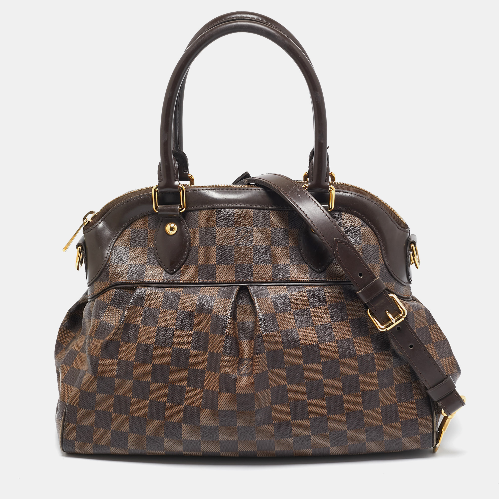 

Louis Vuitton Damier Ebene Canvas Trevi PM Bag, Brown