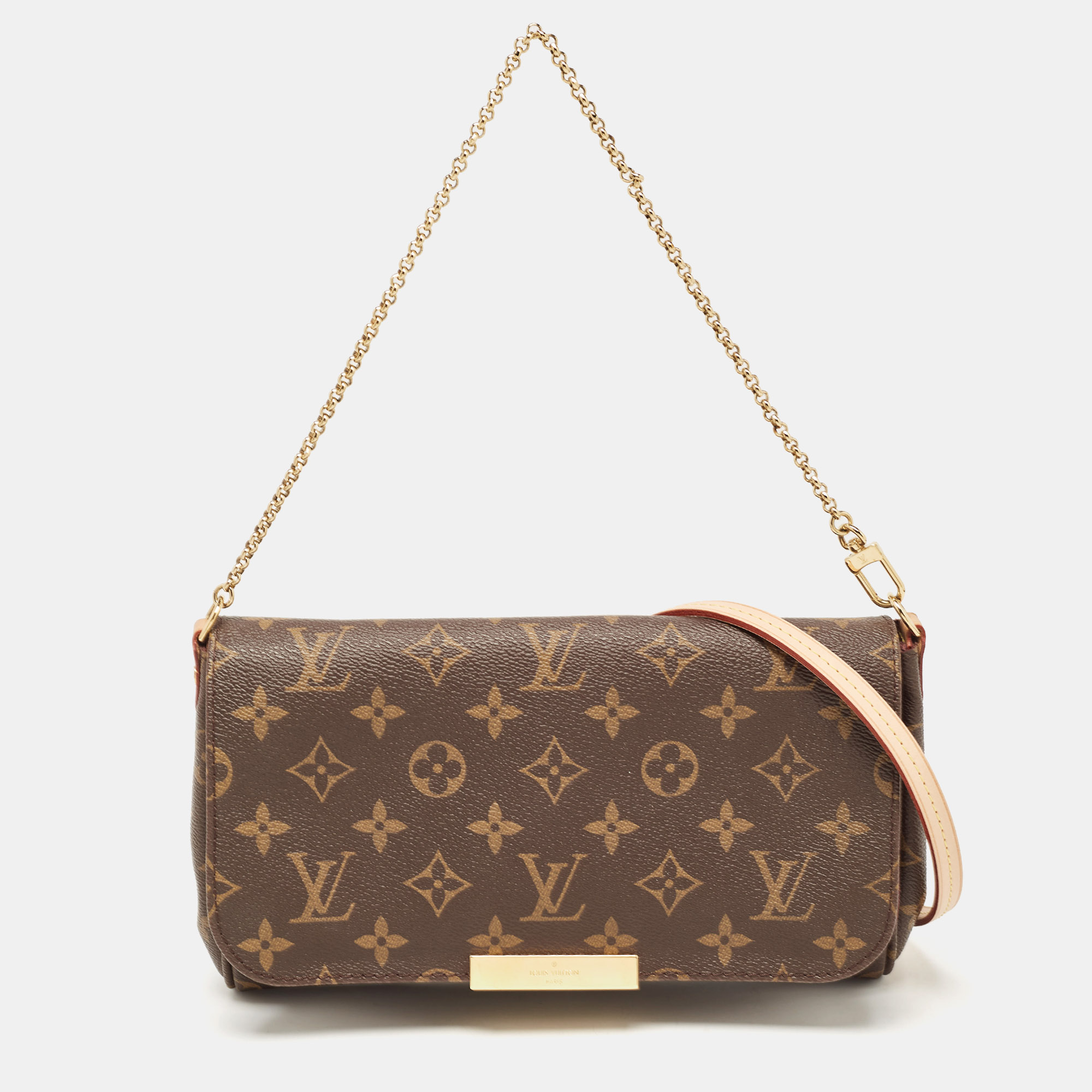 

Louis Vuitton Monogram Canvas Favorite MM Bag, Brown