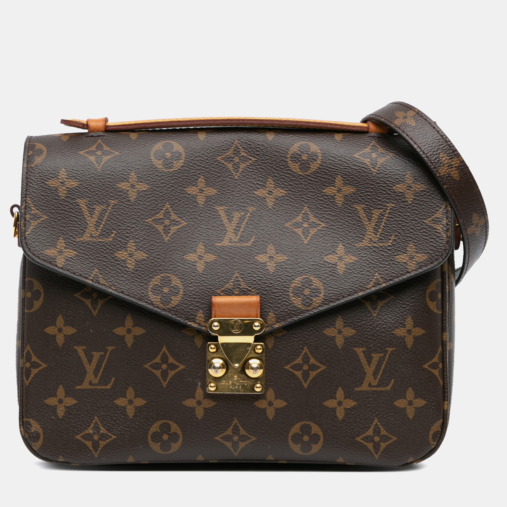 

Louis Vuitton Brown Monogram Pochette Metis