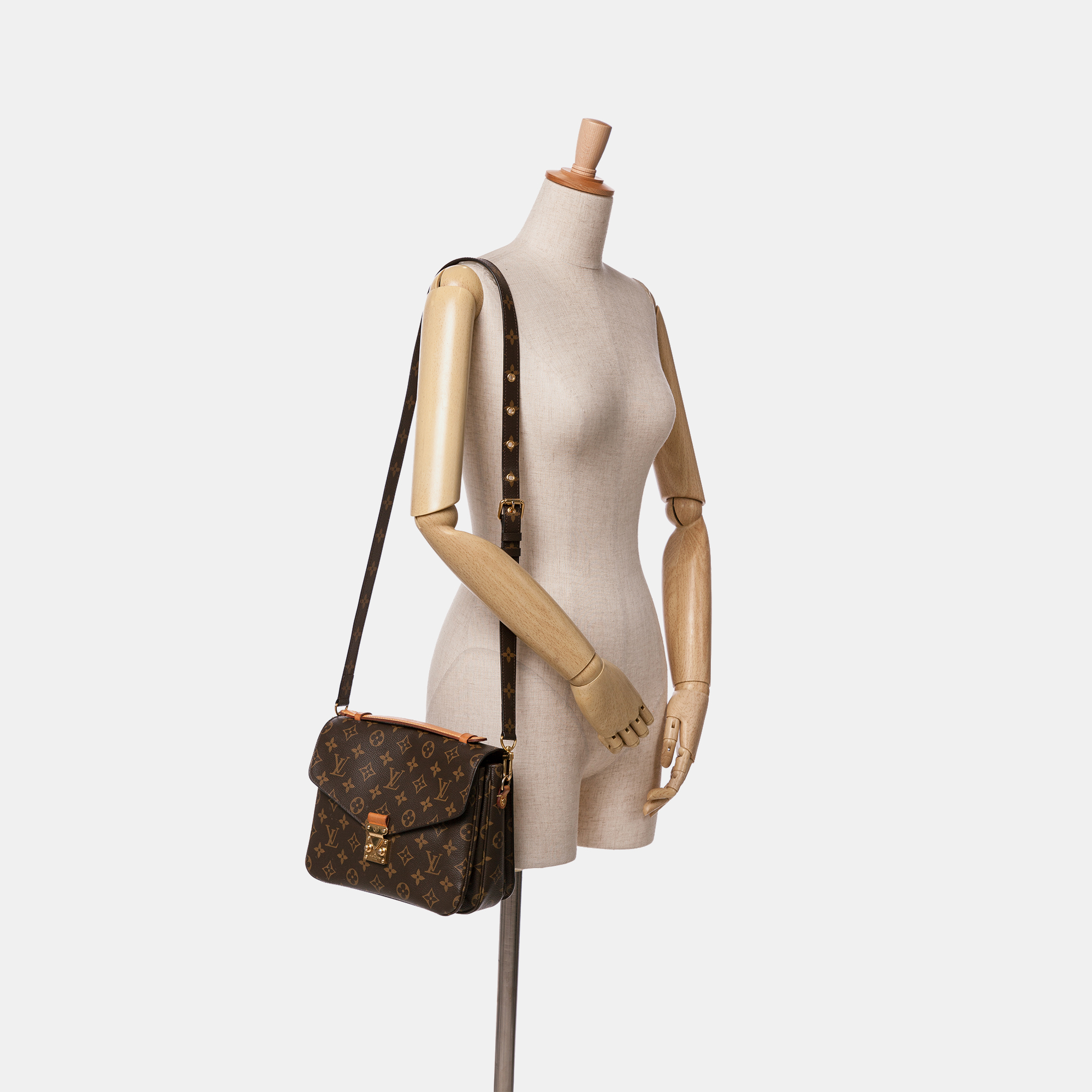 Louis Vuitton Brown Monogram Pochette Metis 