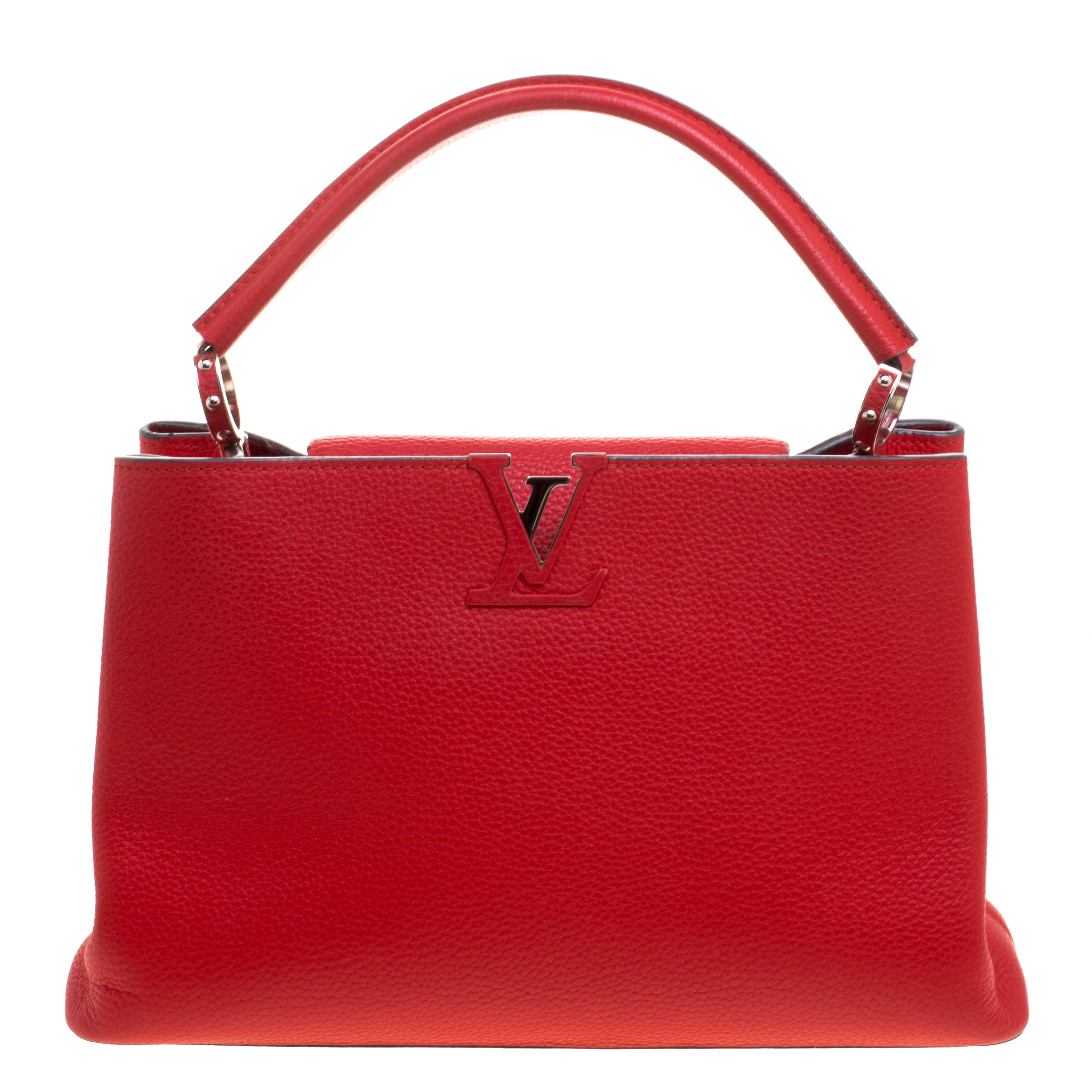 Louis Vuitton Red Taurillon Leather Capucines MM Bag Louis Vuitton | TLC