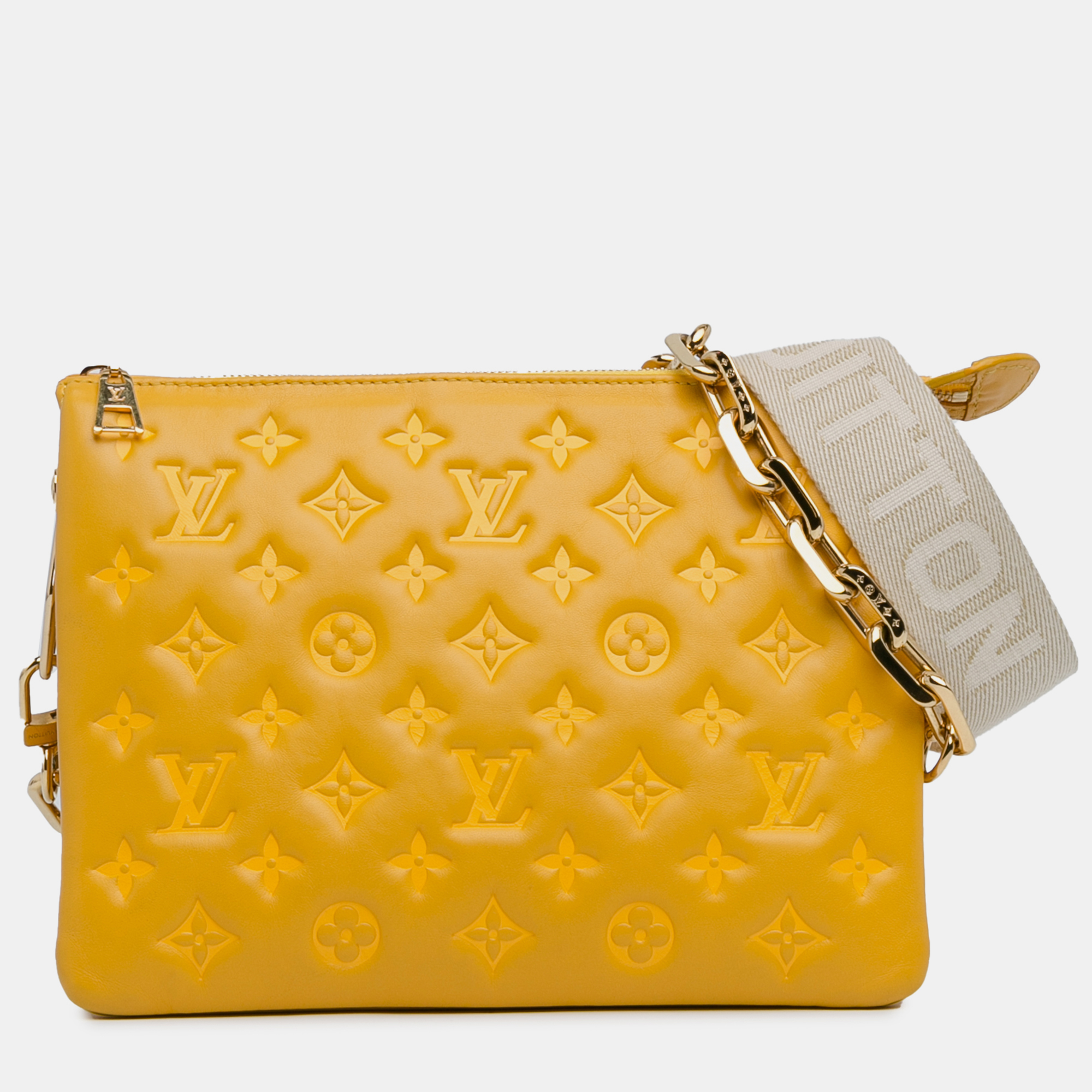 

Louis Vuitton Yellow Monogram Coussin PM Shoulder Bag