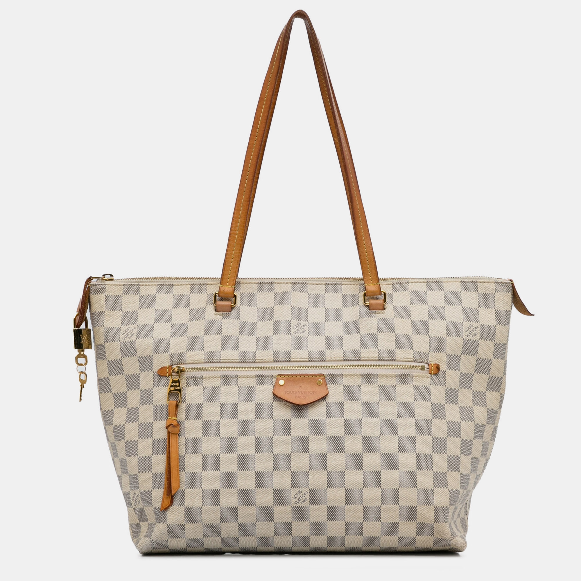 

Louis Vuitton Grey White Damier Azur Iena MM