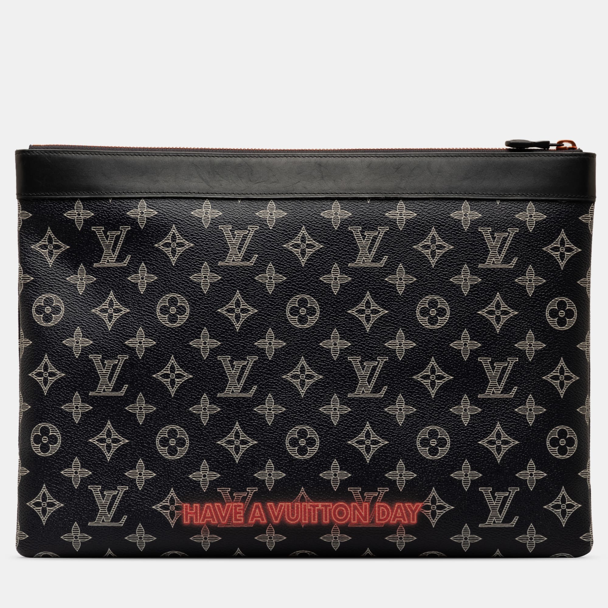 Louis Vuitton Black Monogram Ink Upside Down Apollo Pochette 