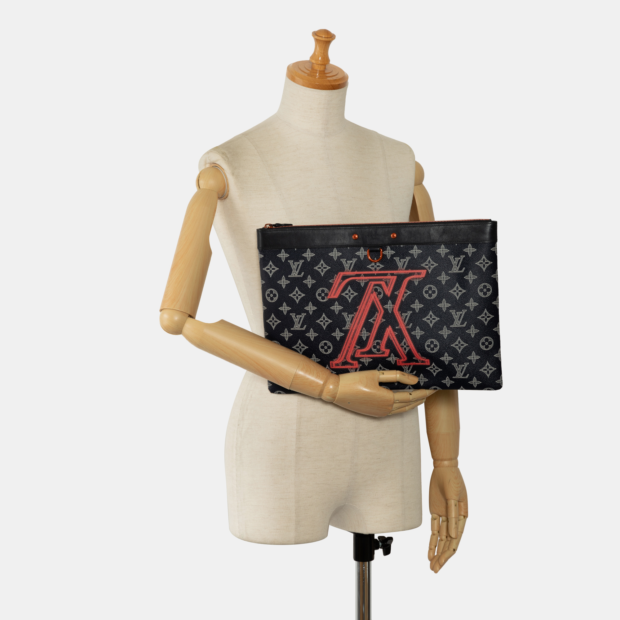 Louis Vuitton Black Monogram Ink Upside Down Apollo Pochette 