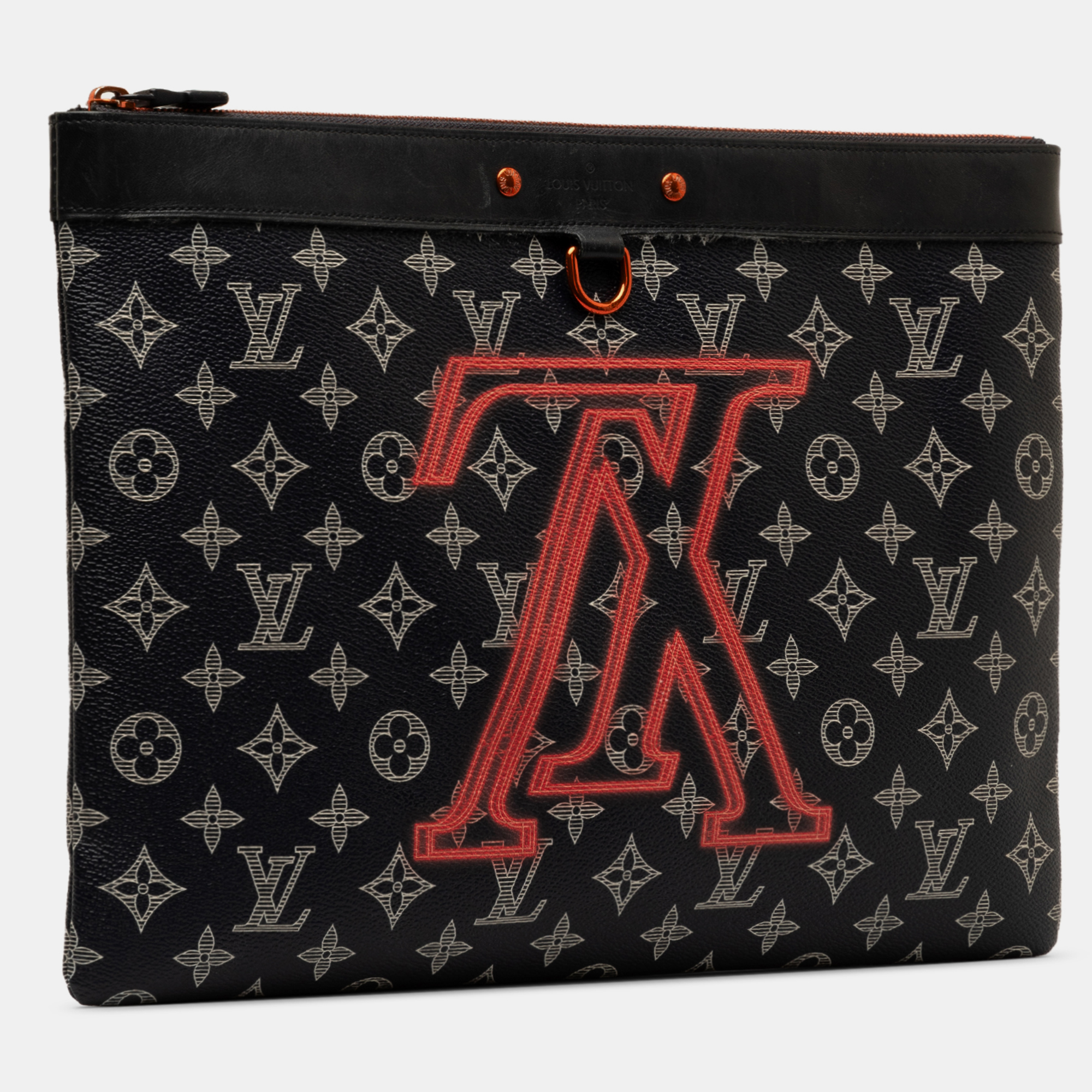 Louis Vuitton Black Monogram Ink Upside Down Apollo Pochette 