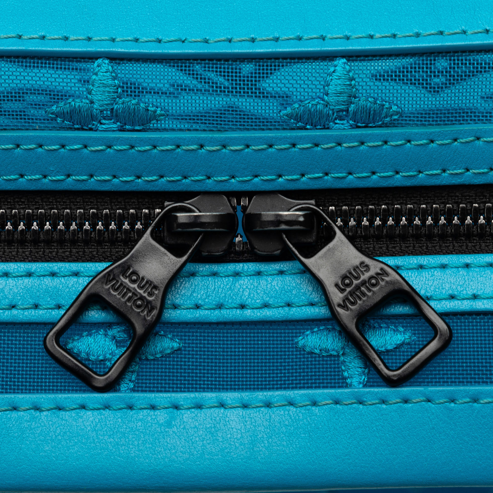 Louis Vuitton Blue Monogram Mesh Soft Trunk 