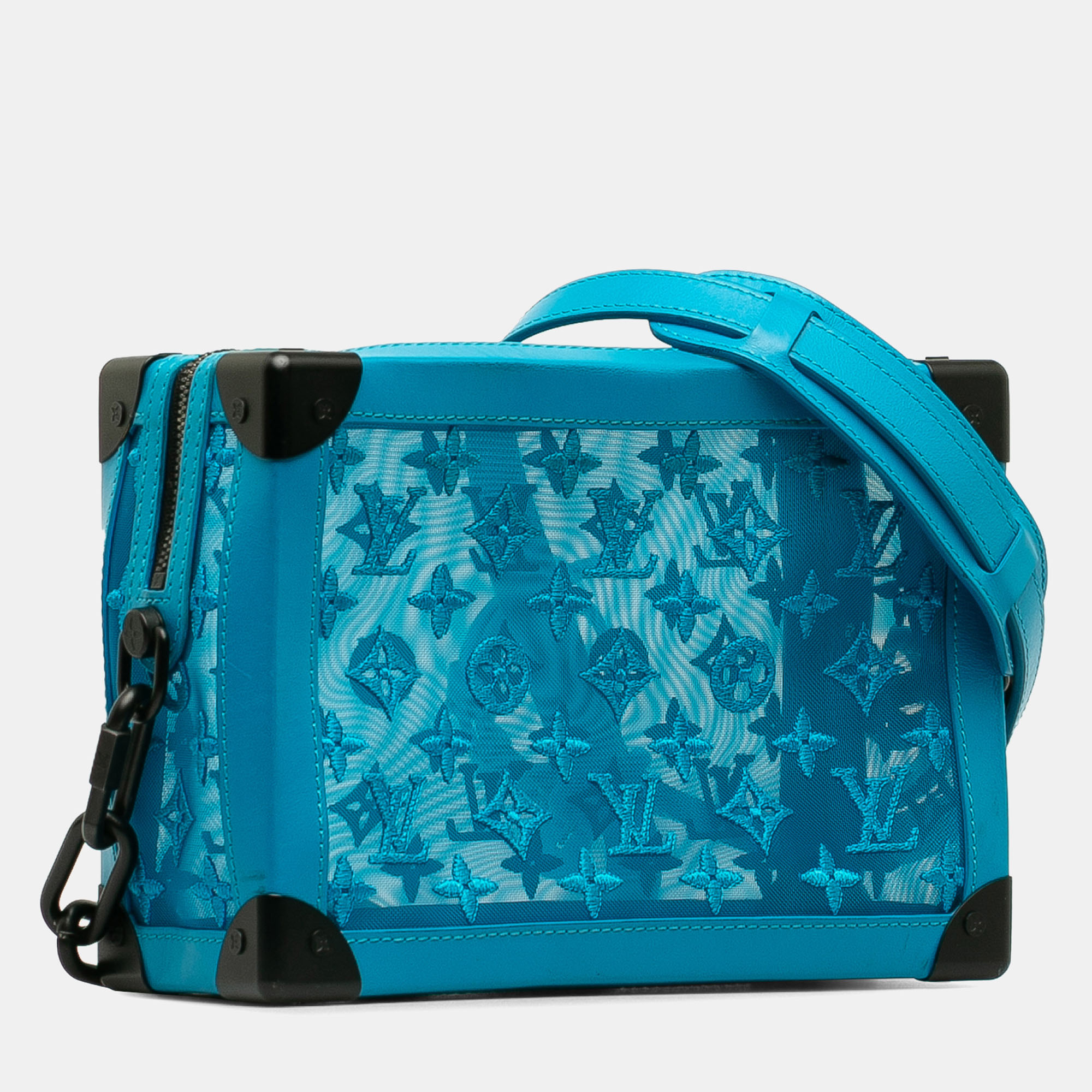 Louis Vuitton Blue Monogram Mesh Soft Trunk 
