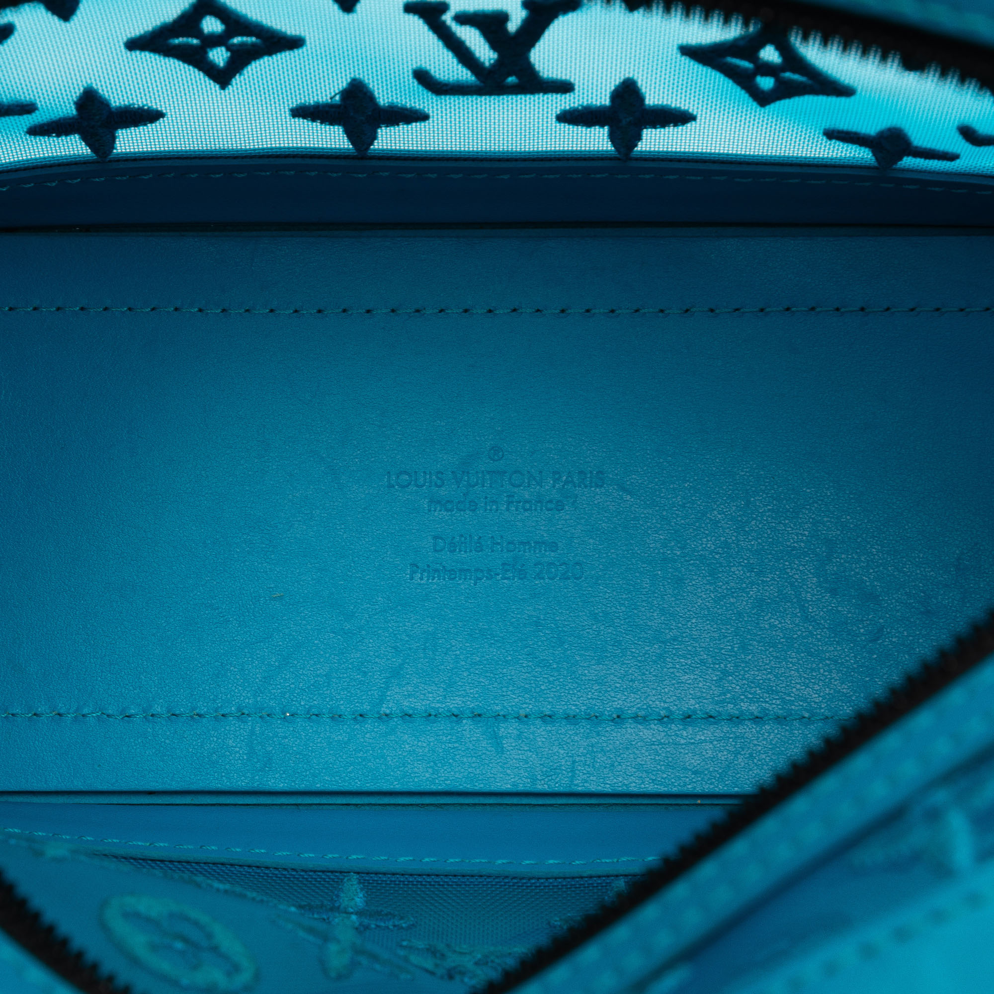 Louis Vuitton Blue Monogram Mesh Soft Trunk 