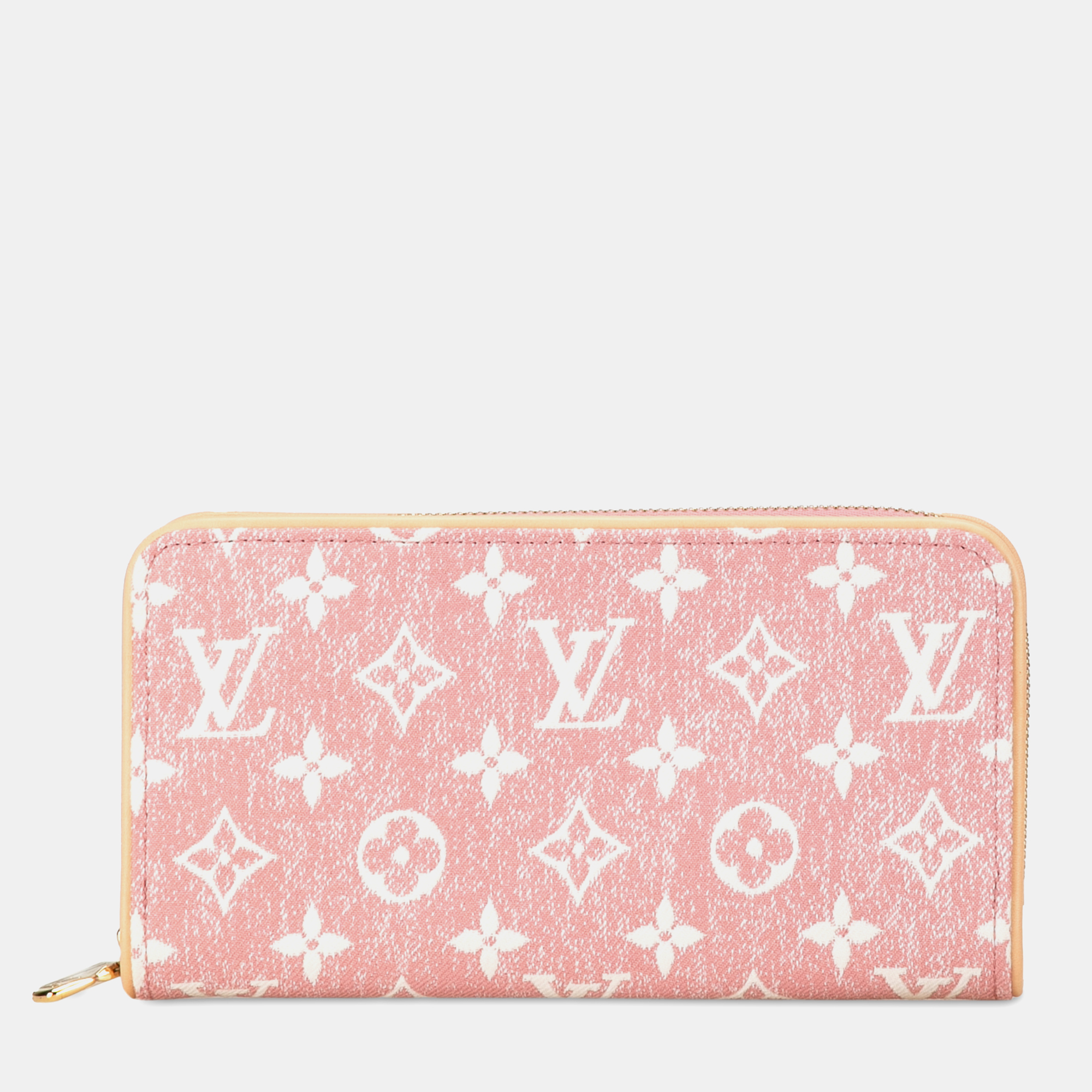 

Louis Vuitton Pink Monogram Denim Jacquard Zippy Wallet