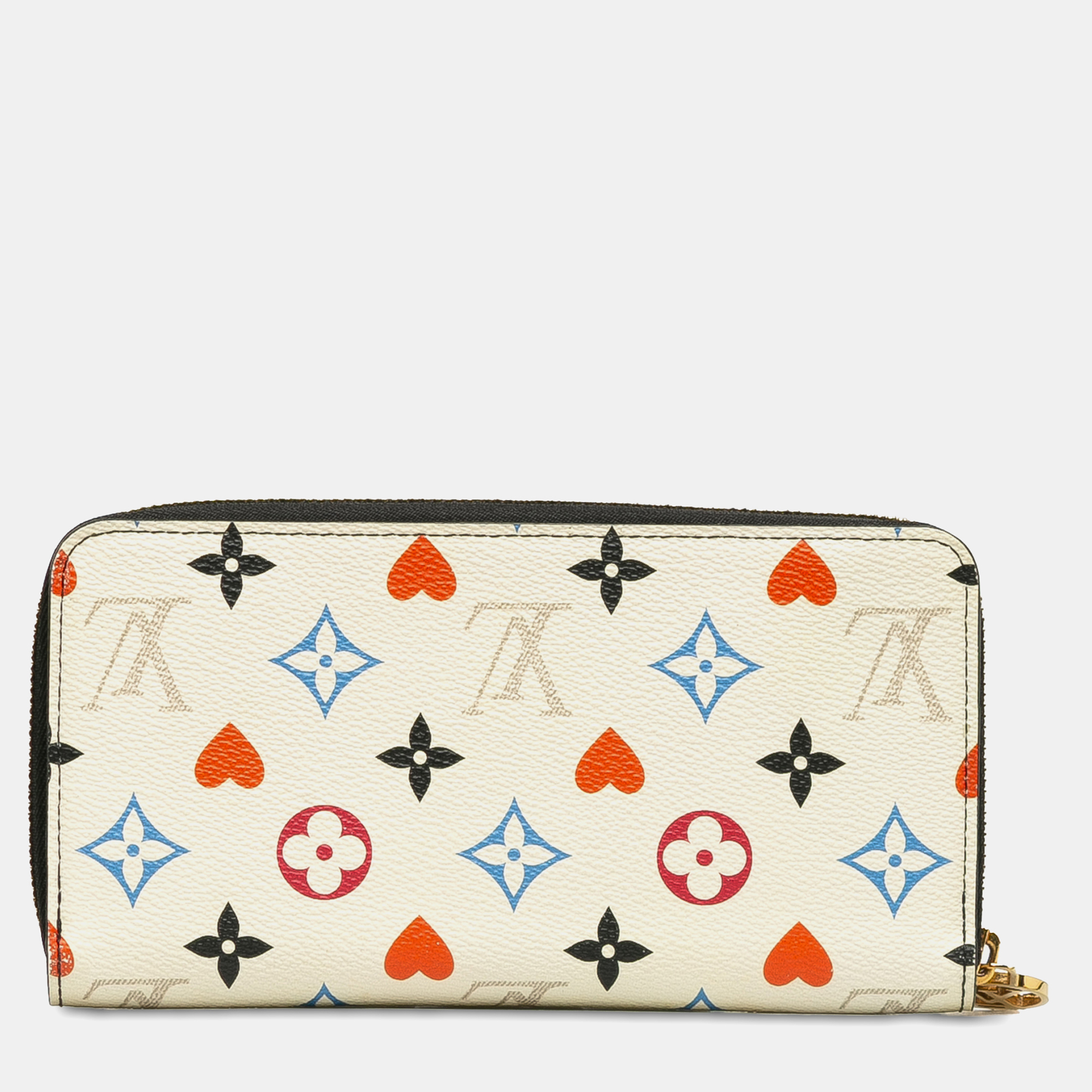 Louis Vuitton White Monogram Game On Zippy Wallet 