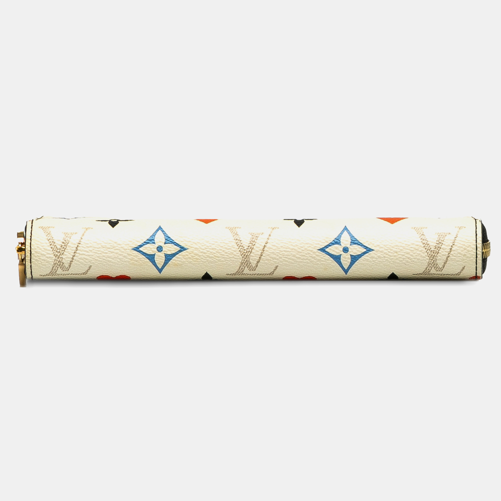 Louis Vuitton White Monogram Game On Zippy Wallet 