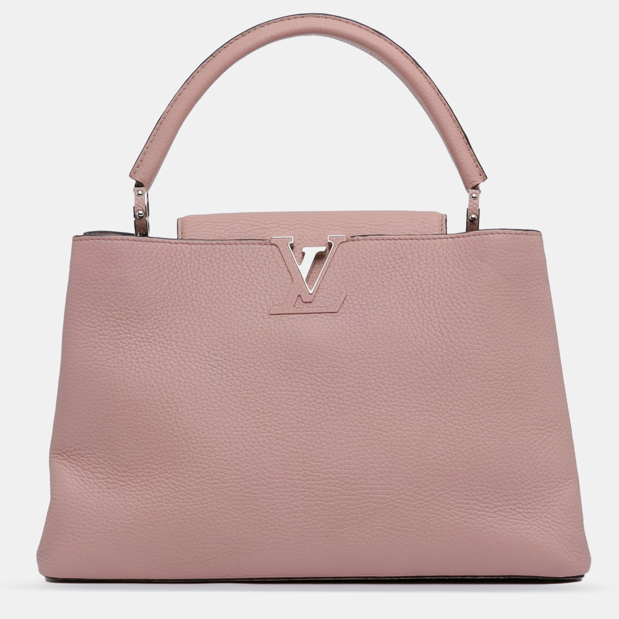 

Louis Vuitton Pink Taurillon Capucines MM Bag