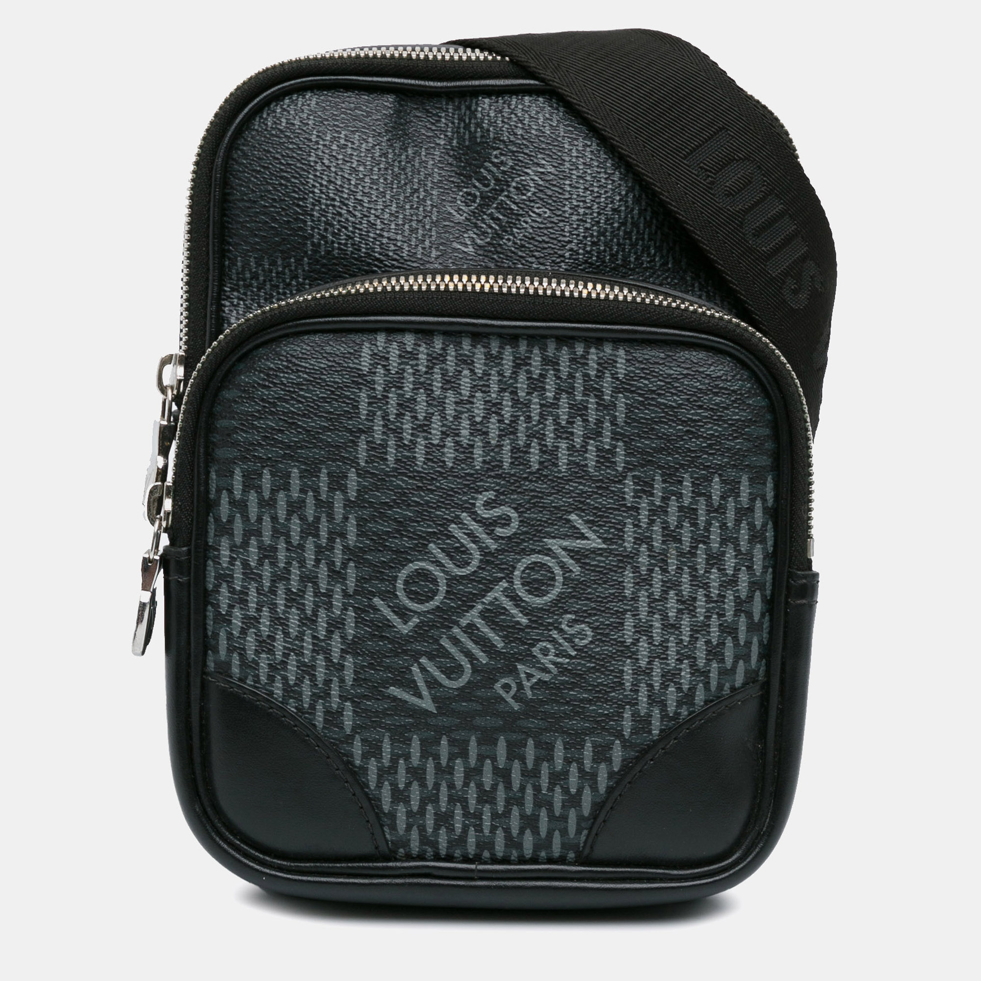 

Louis Vuitton Black Damier Graphite 3D Amazone Sling Bag