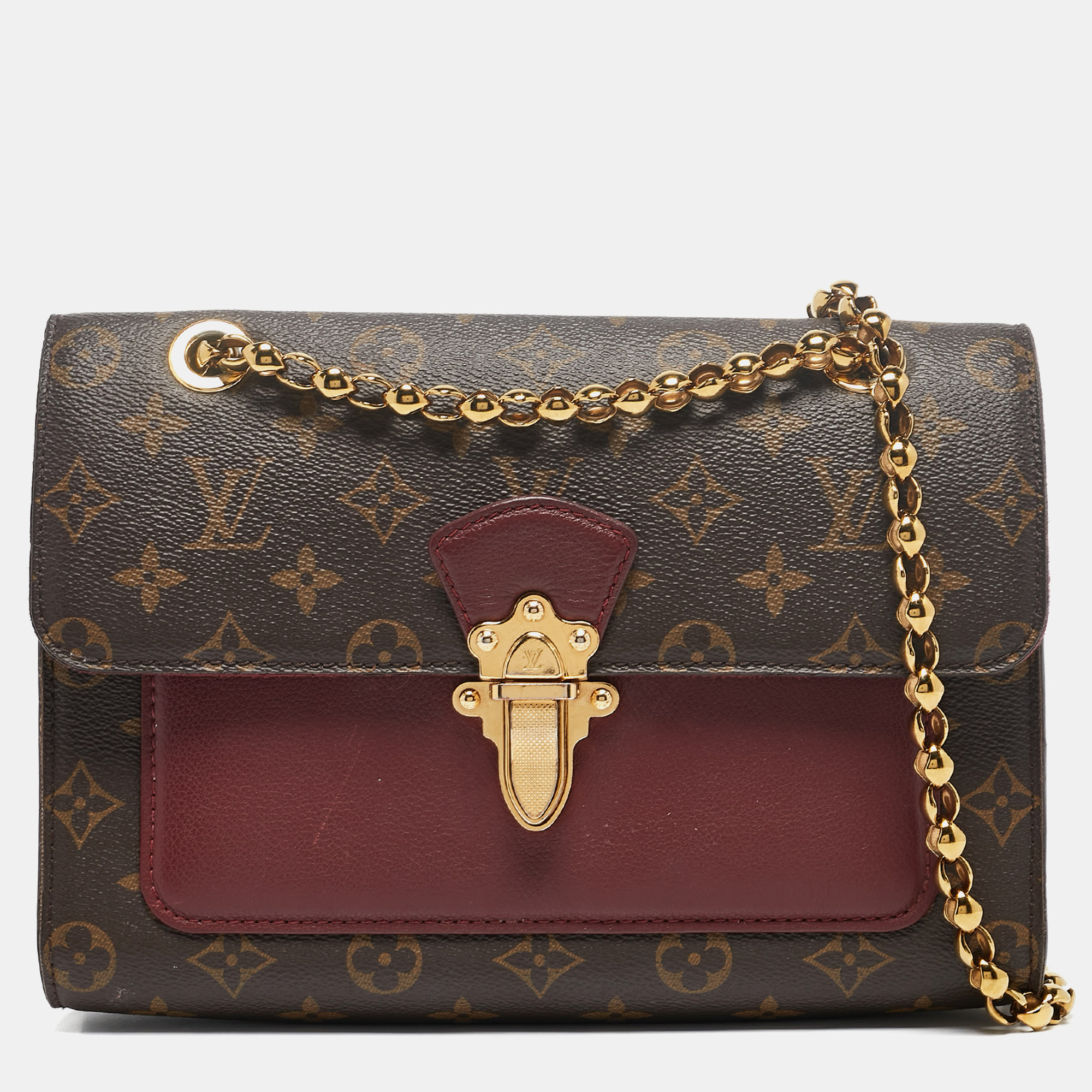 

Louis Vuitton Raisin Monogram Canvas Victoire Bag, Burgundy