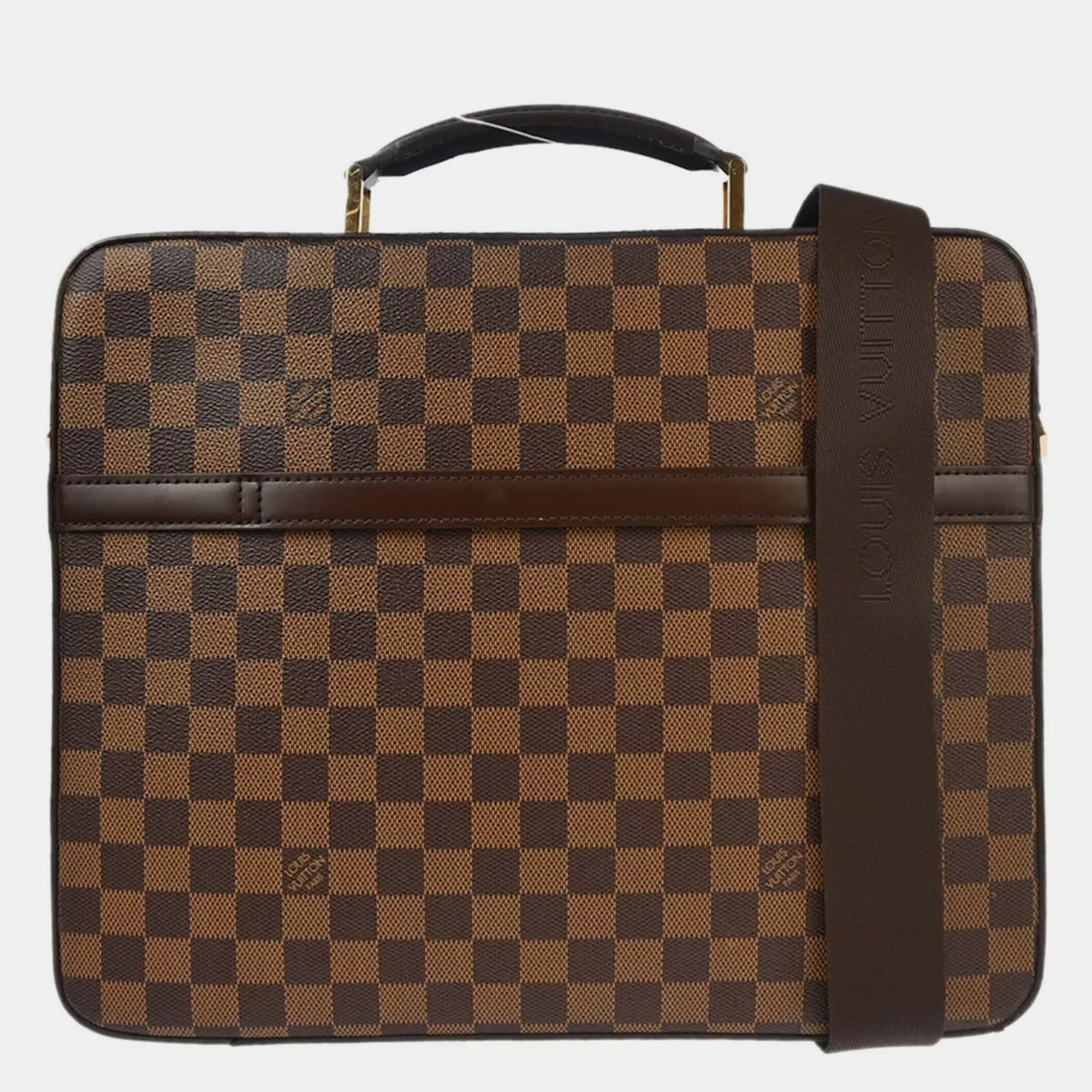 

Louis Vuitton Damier Porte Ordinateur Savana Laptop Bag, Brown