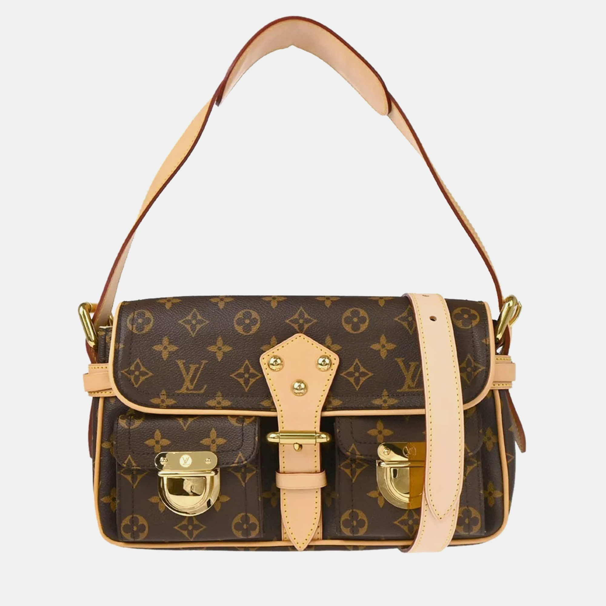 

Louis Vuitton Monogram Hudson PM Shoulder Bag, Brown