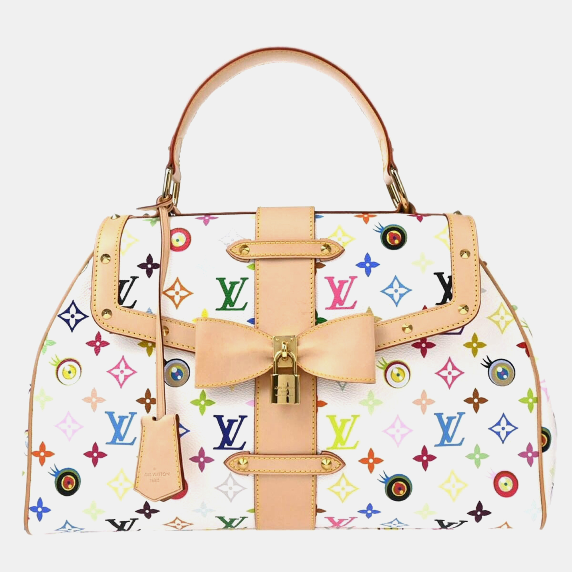 

Louis Vuitton White Eye Love Monogram Sac Retro GM Handbag