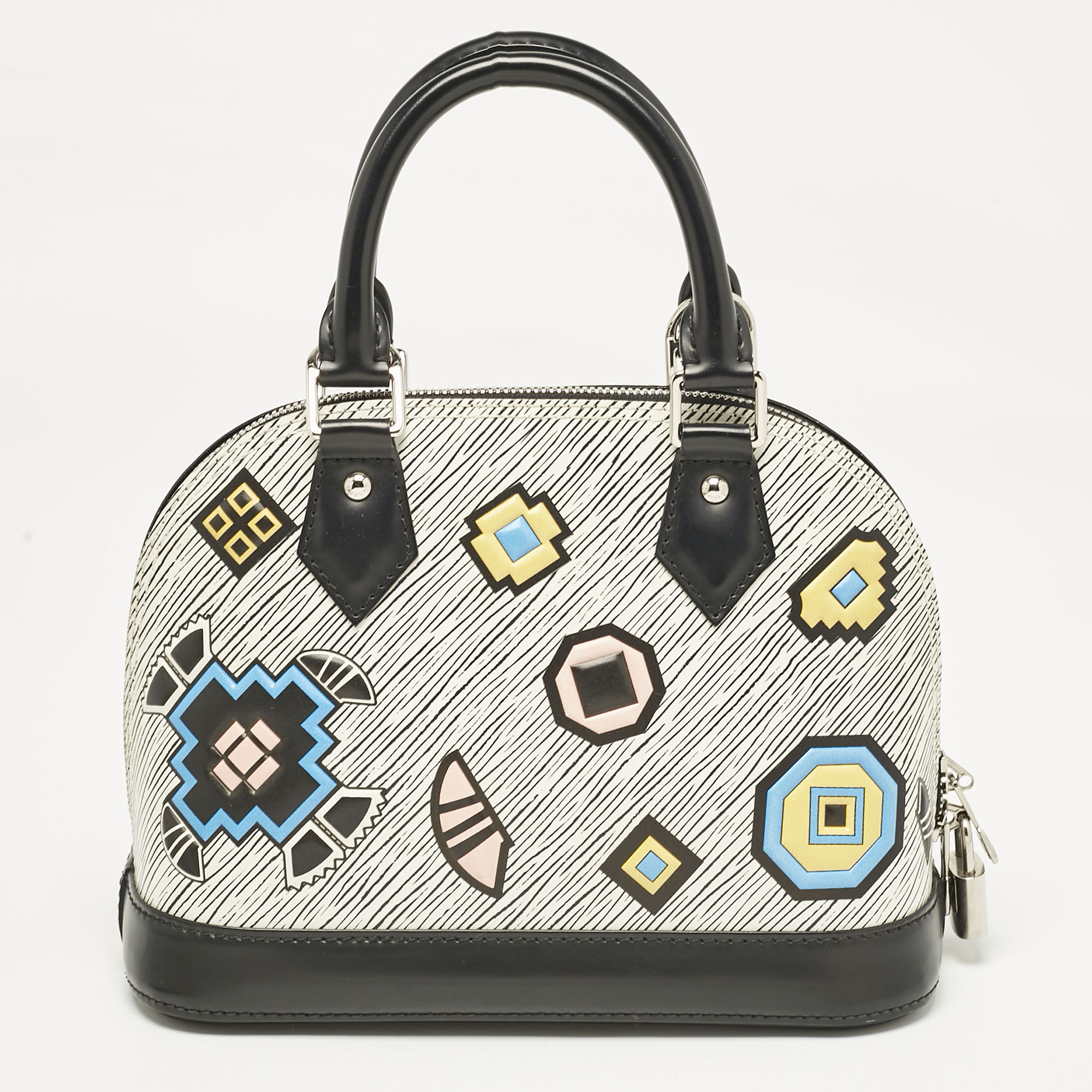 Louis Vuitton White Epi Leather Azteque Alma BB Bag 