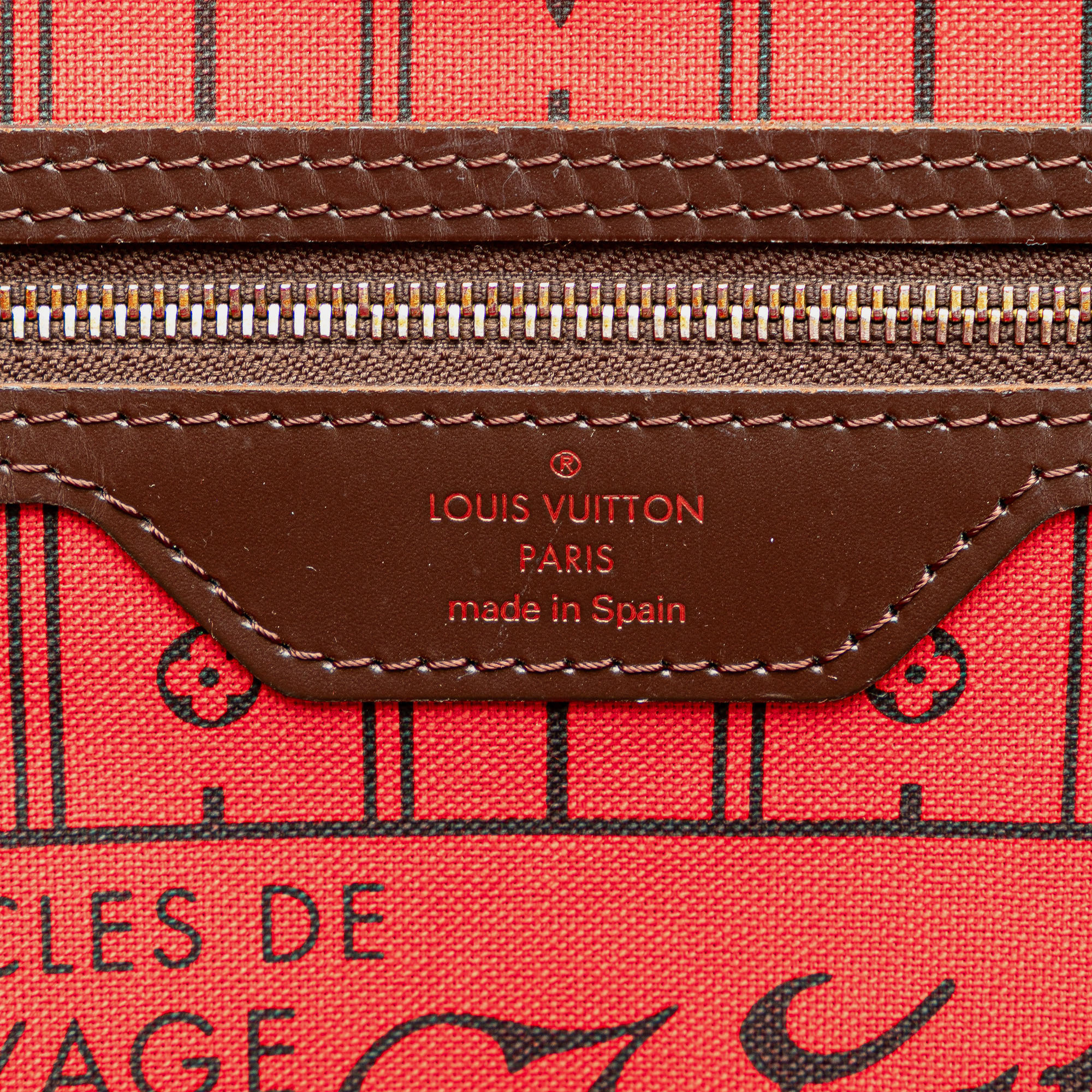 Louis Vuitton Brown Damier Ebene Neverfull MM 