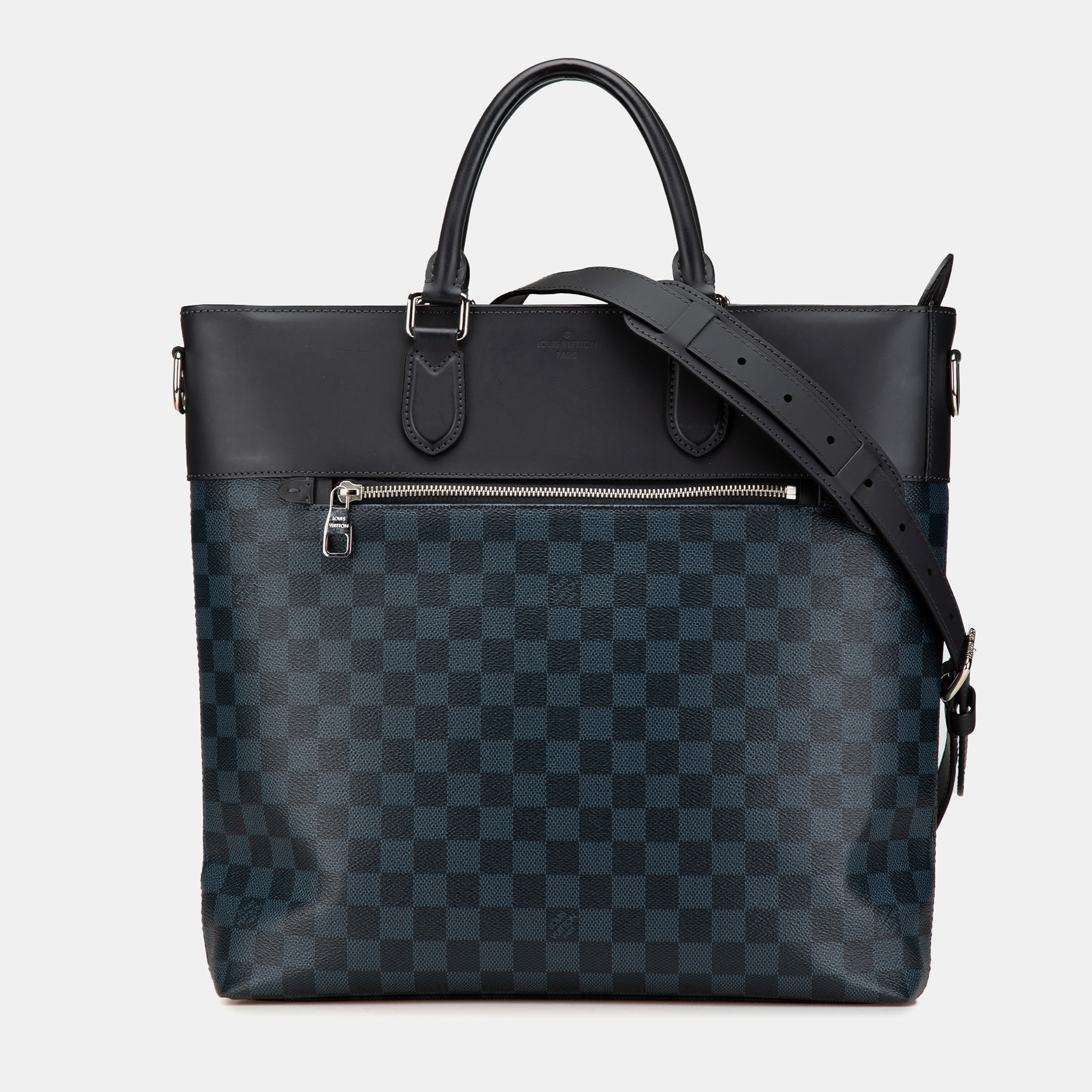 

Louis Vuitton Blue Damier Cobalt Newport Tote Bag