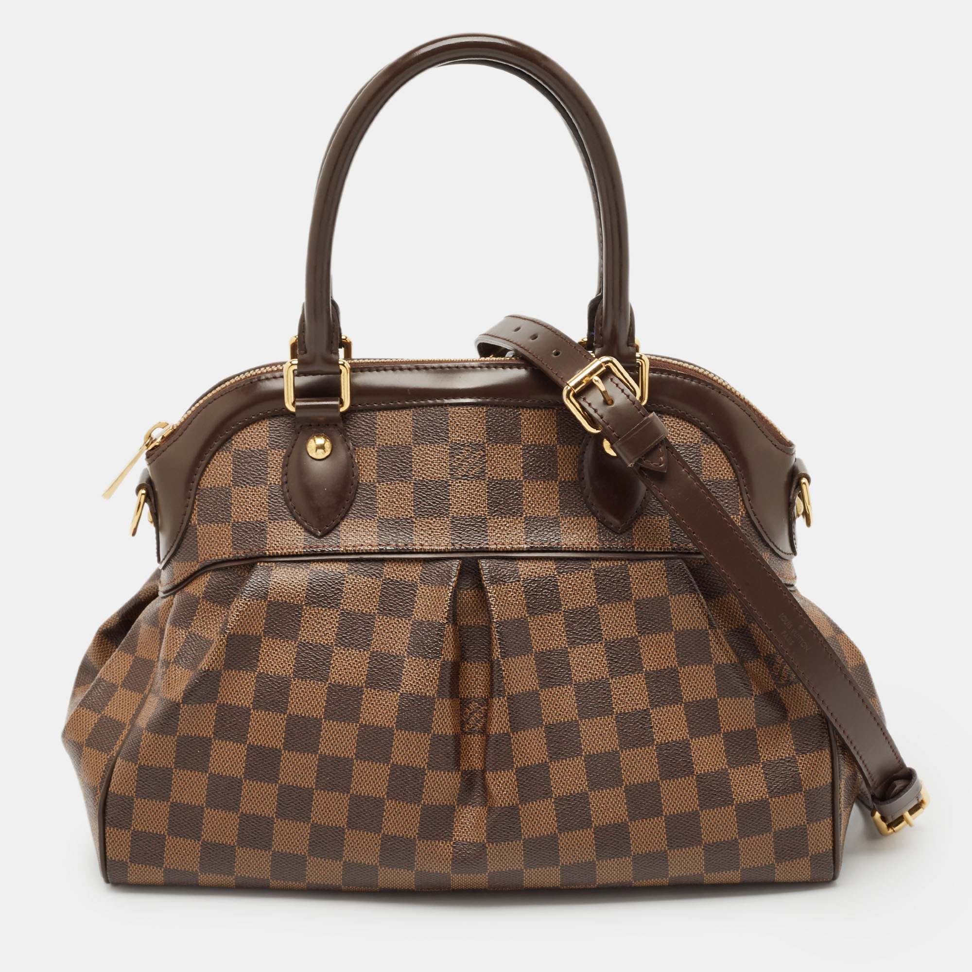 

Louis Vuitton Damier Ebene Canvas Trevi PM Bag, Brown