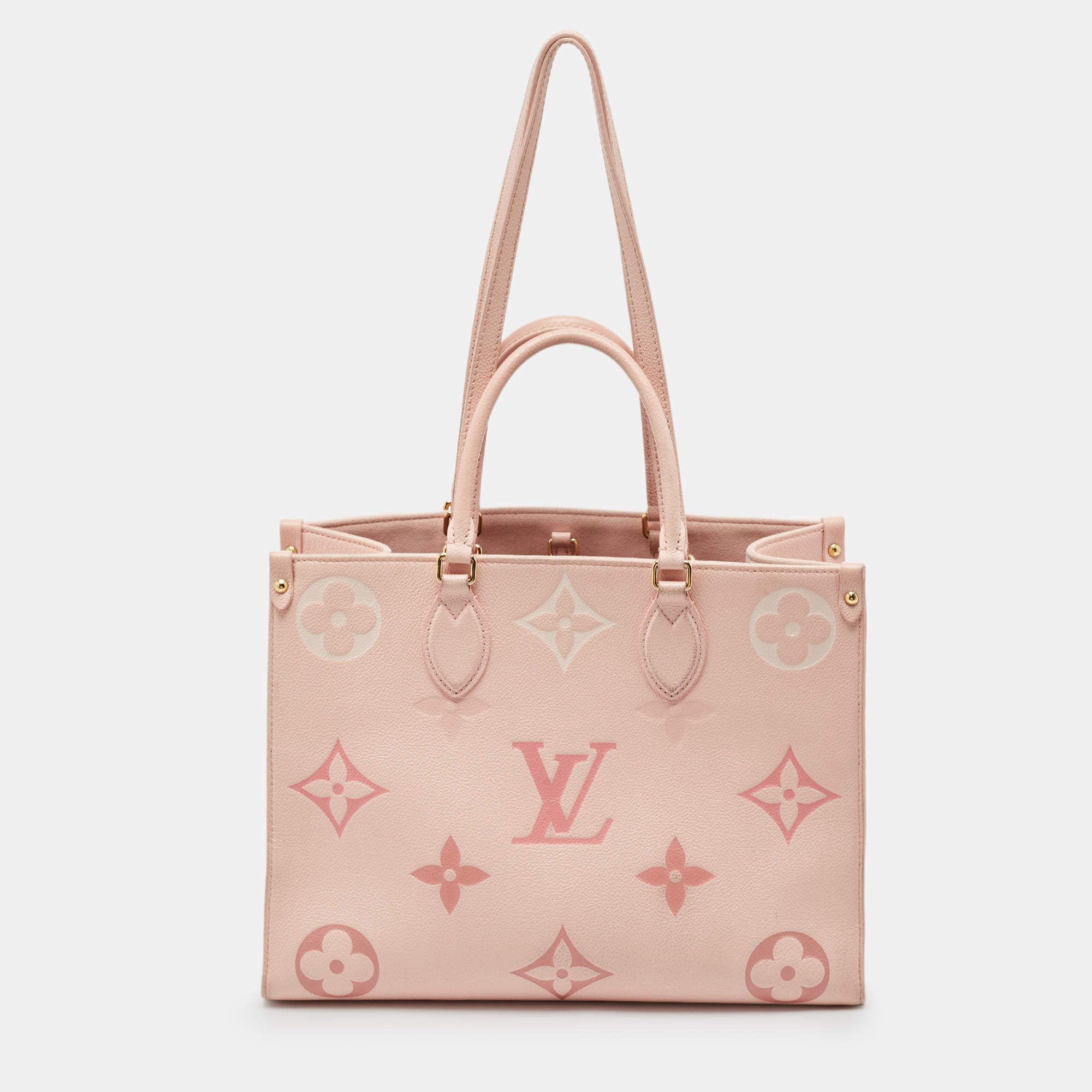 

Louis Vuitton Pink Monogram Empriente Leather Giant Onthego MM Bag