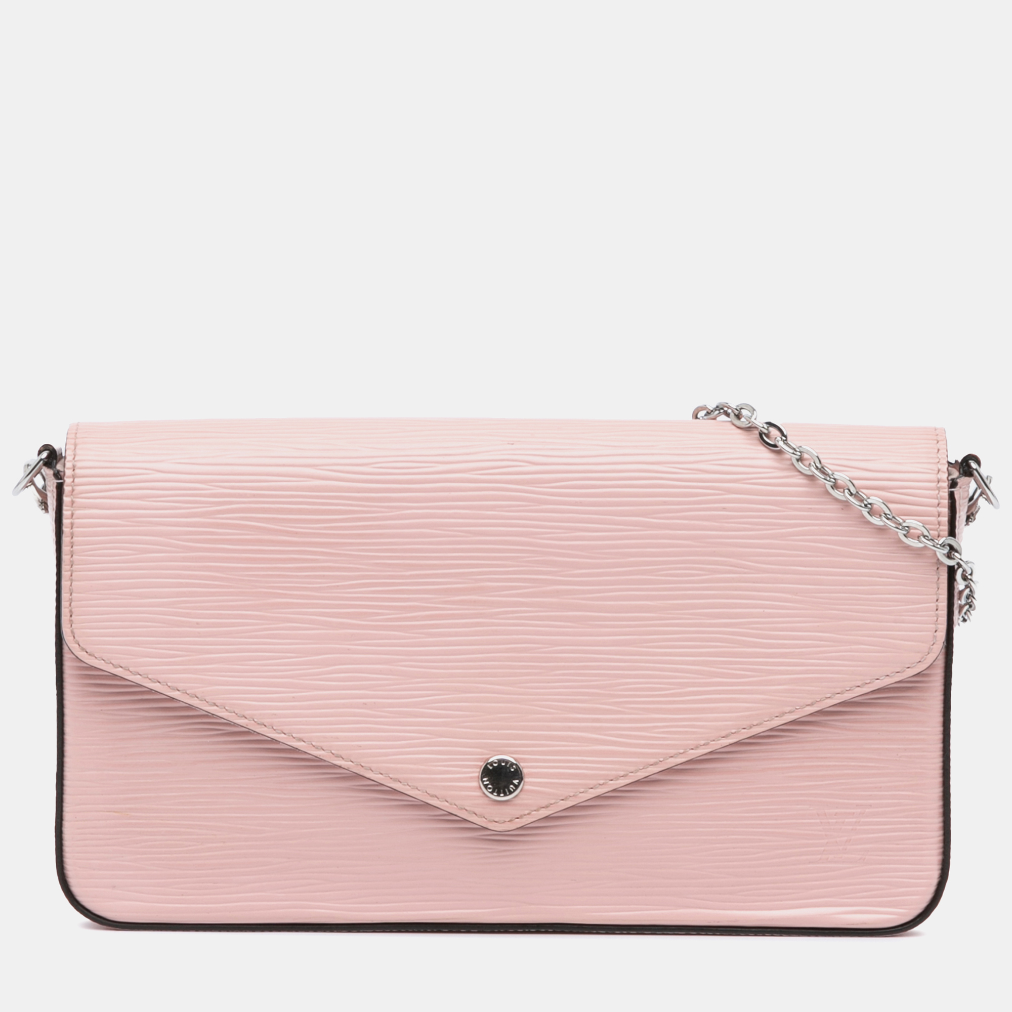 

Louis Vuitton Pink Epi Pochette Felicie Bag