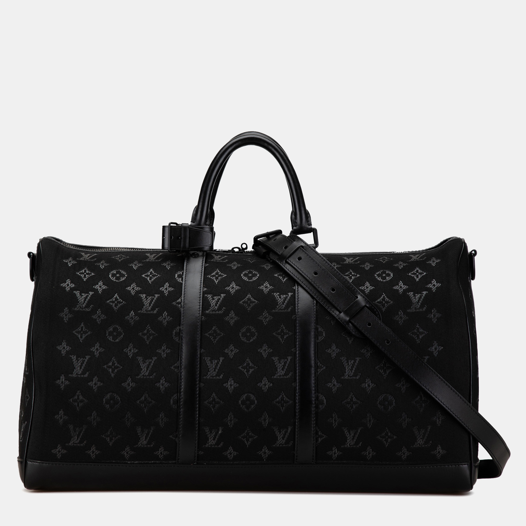 

Louis Vuitton Black Monogram Light Up Keepall Bandouliere 50