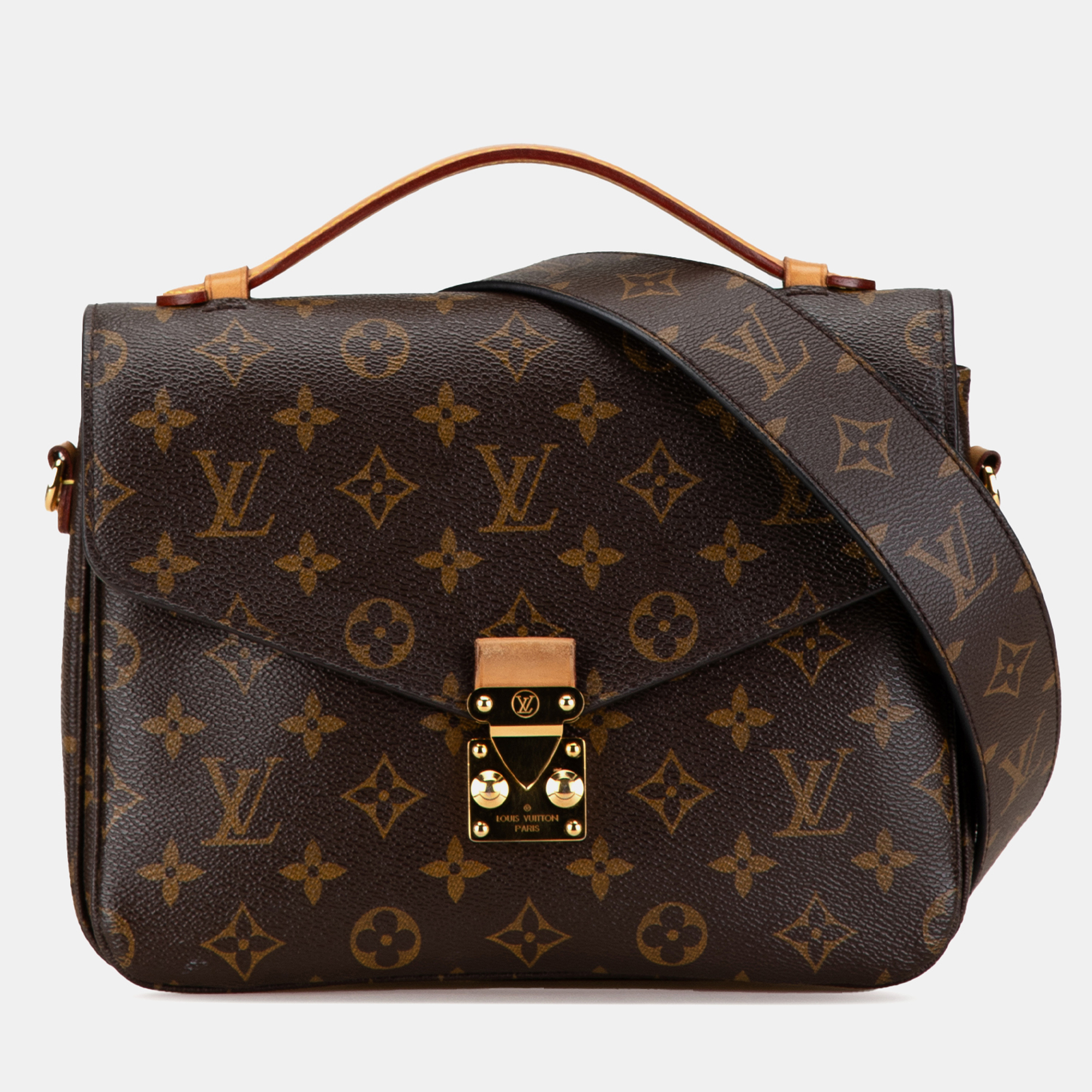 

Louis Vuitton Brown Monogram Pochette Metis