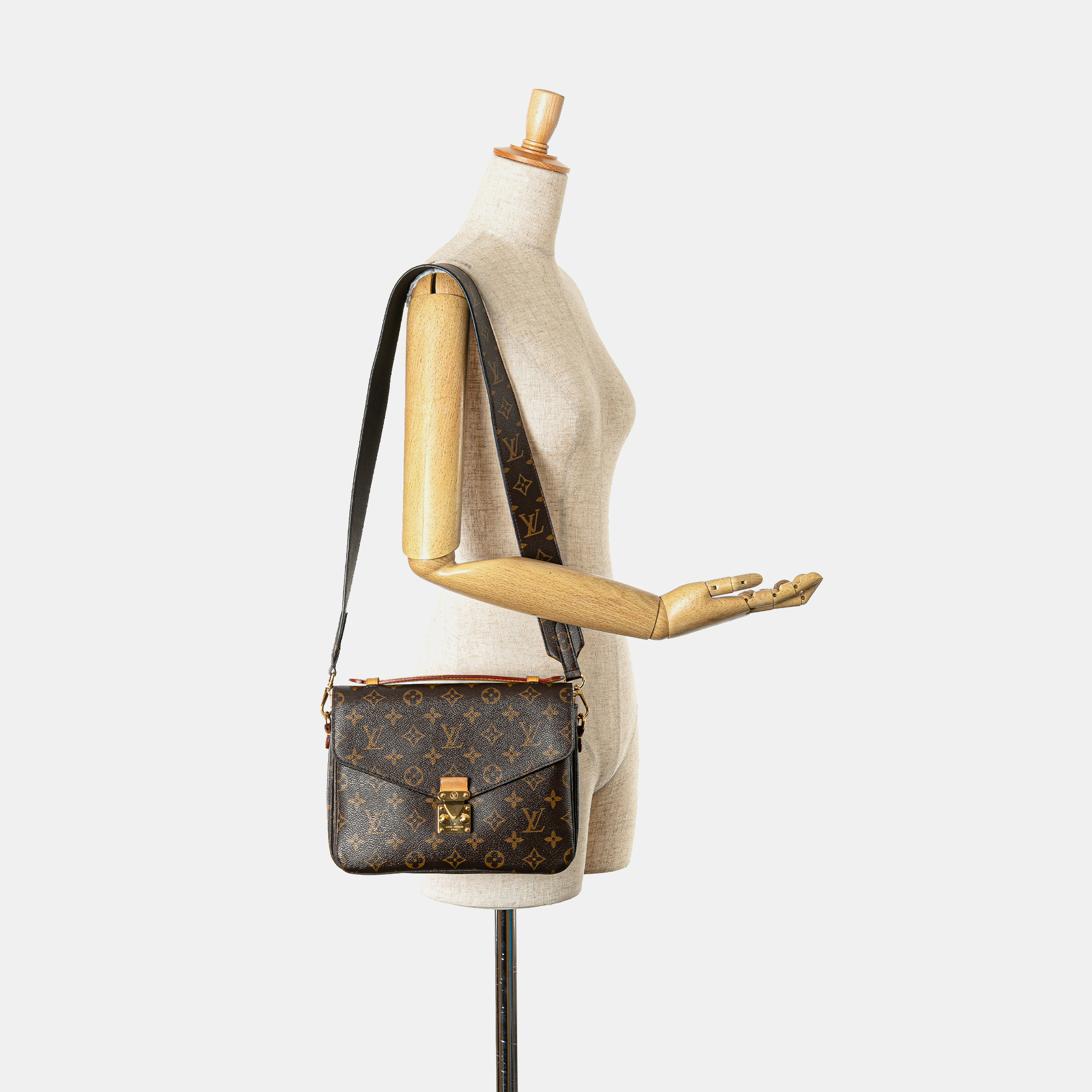 Louis Vuitton Brown Monogram Pochette Metis 