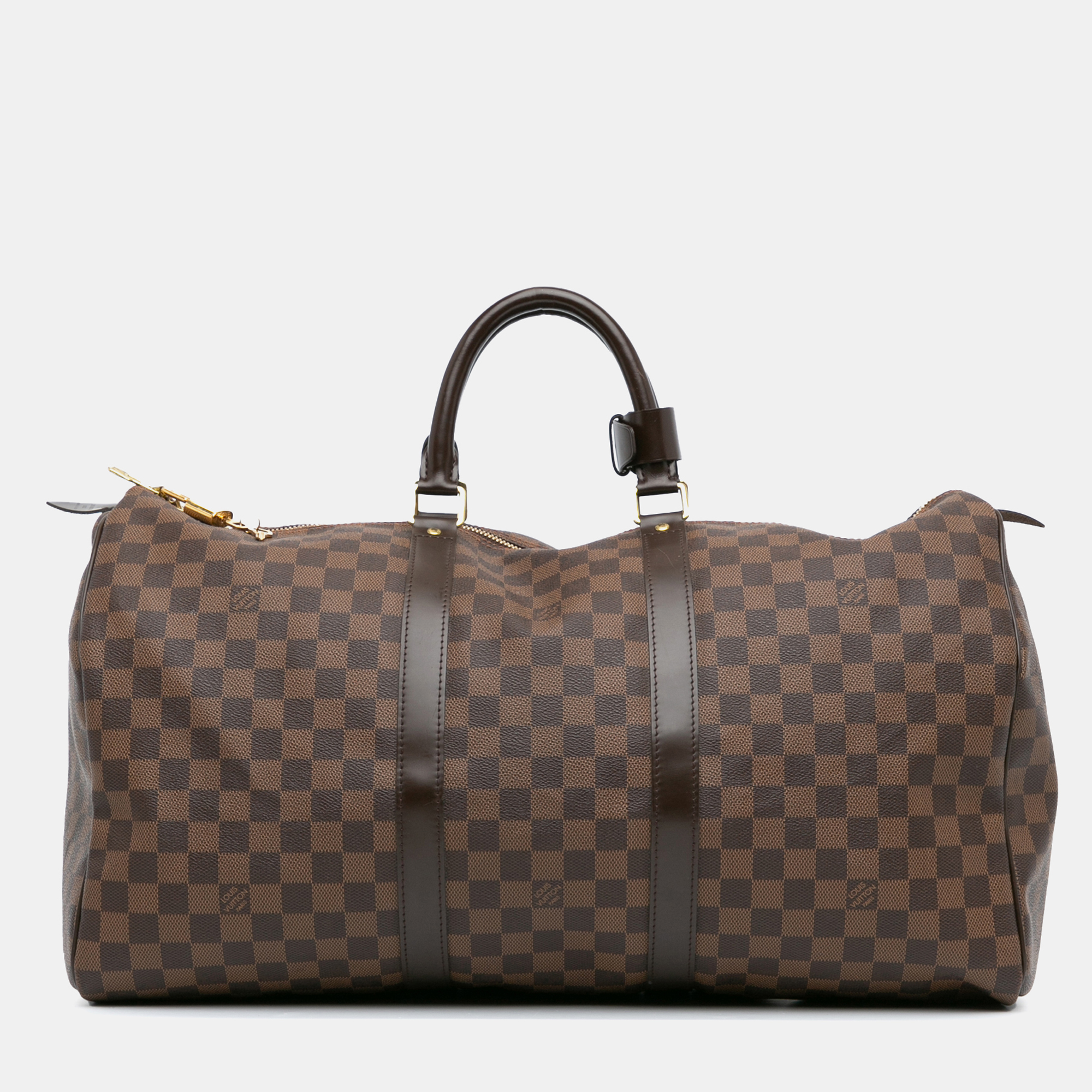 

Louis Vuitton Brown Damier Ebene Keepall 50