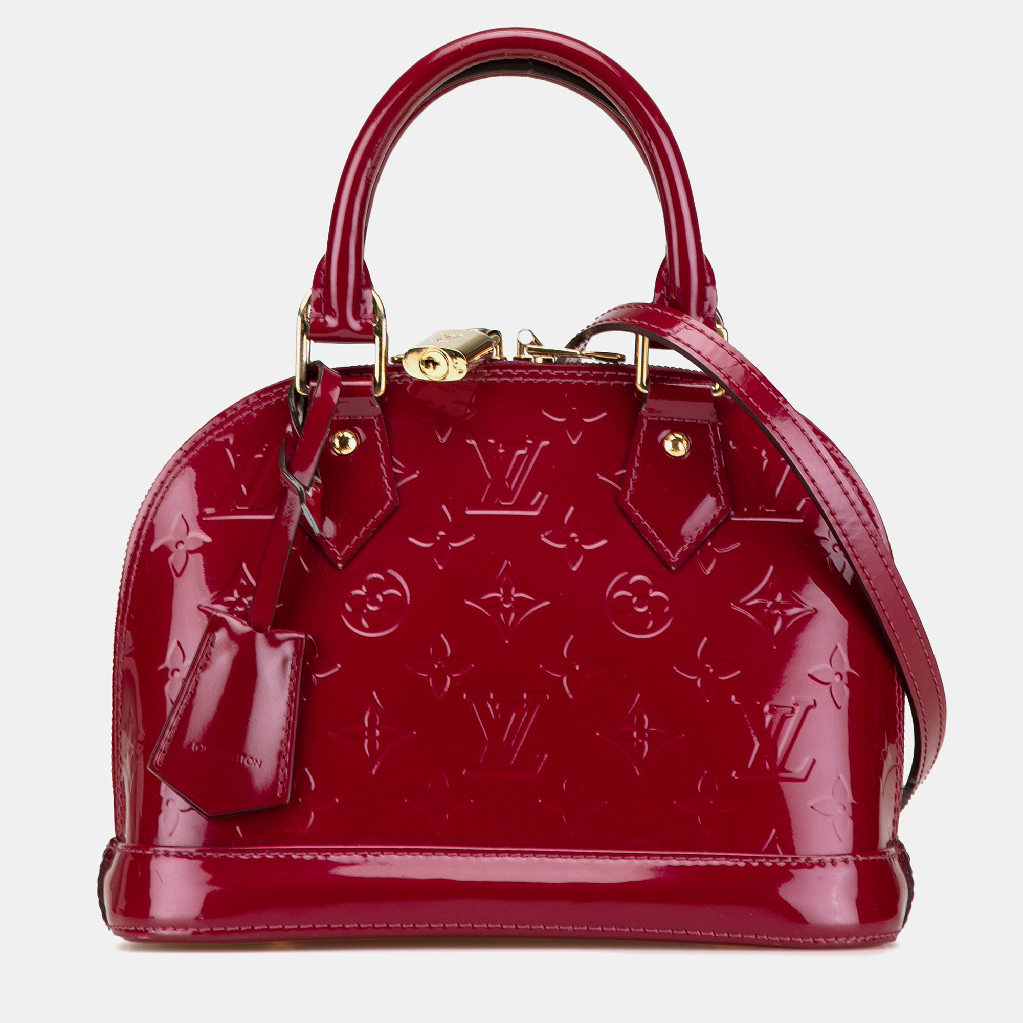 

Louis Vuitton Red Monogram Vernis Alma BB