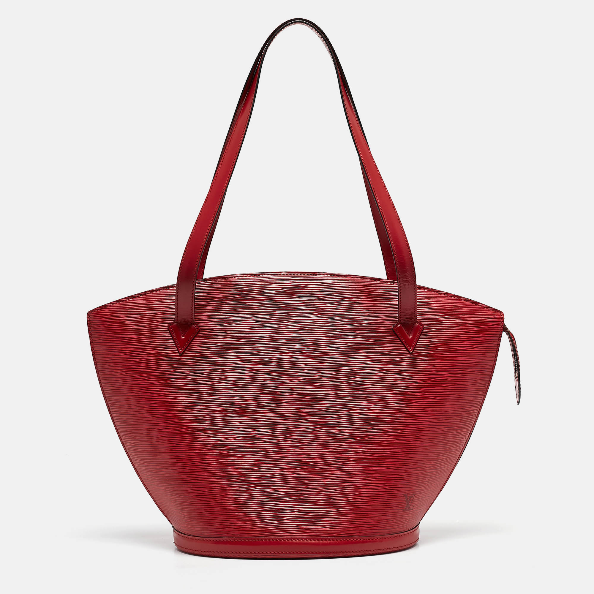 

Louis Vuitton Red Epi Leather Saint Jacques GM Bag