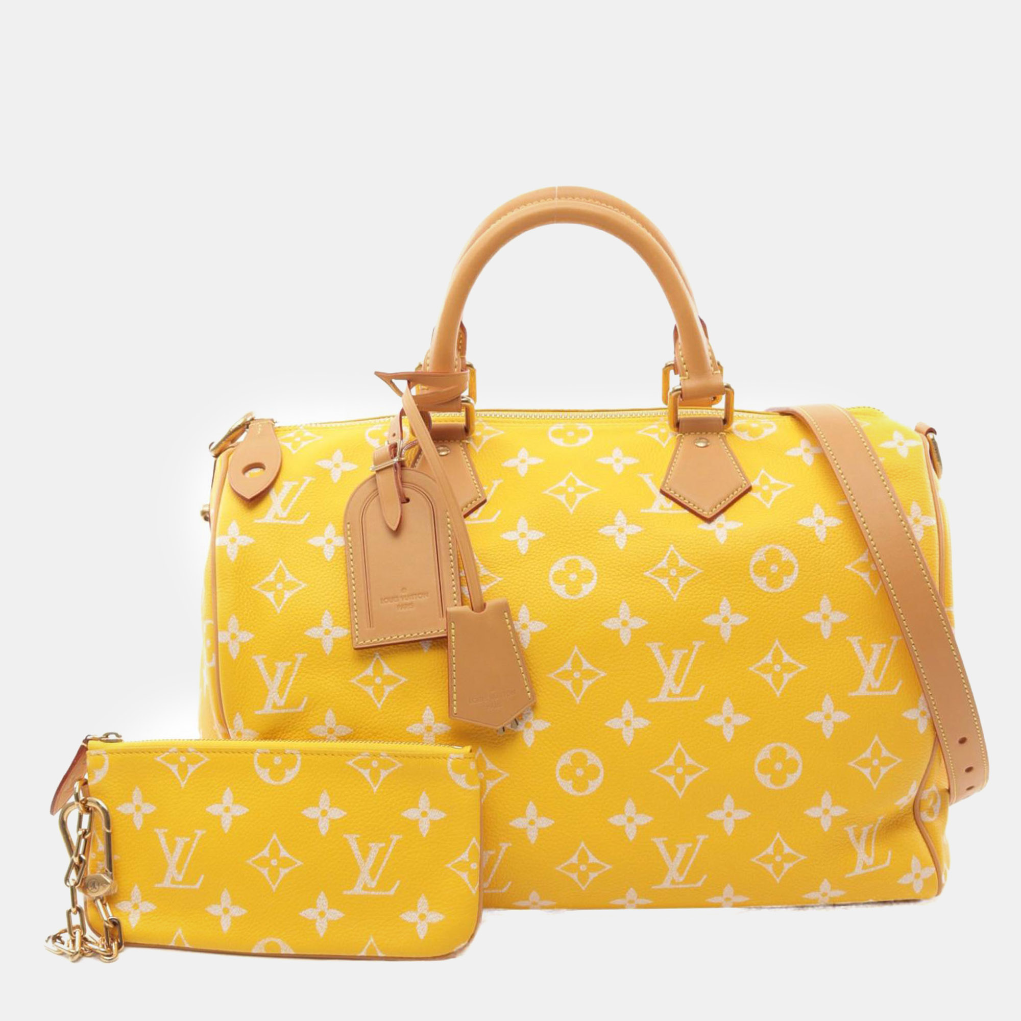 

Louis Vuitton Yellow Monogram Speedy P9 Bandouliere 40